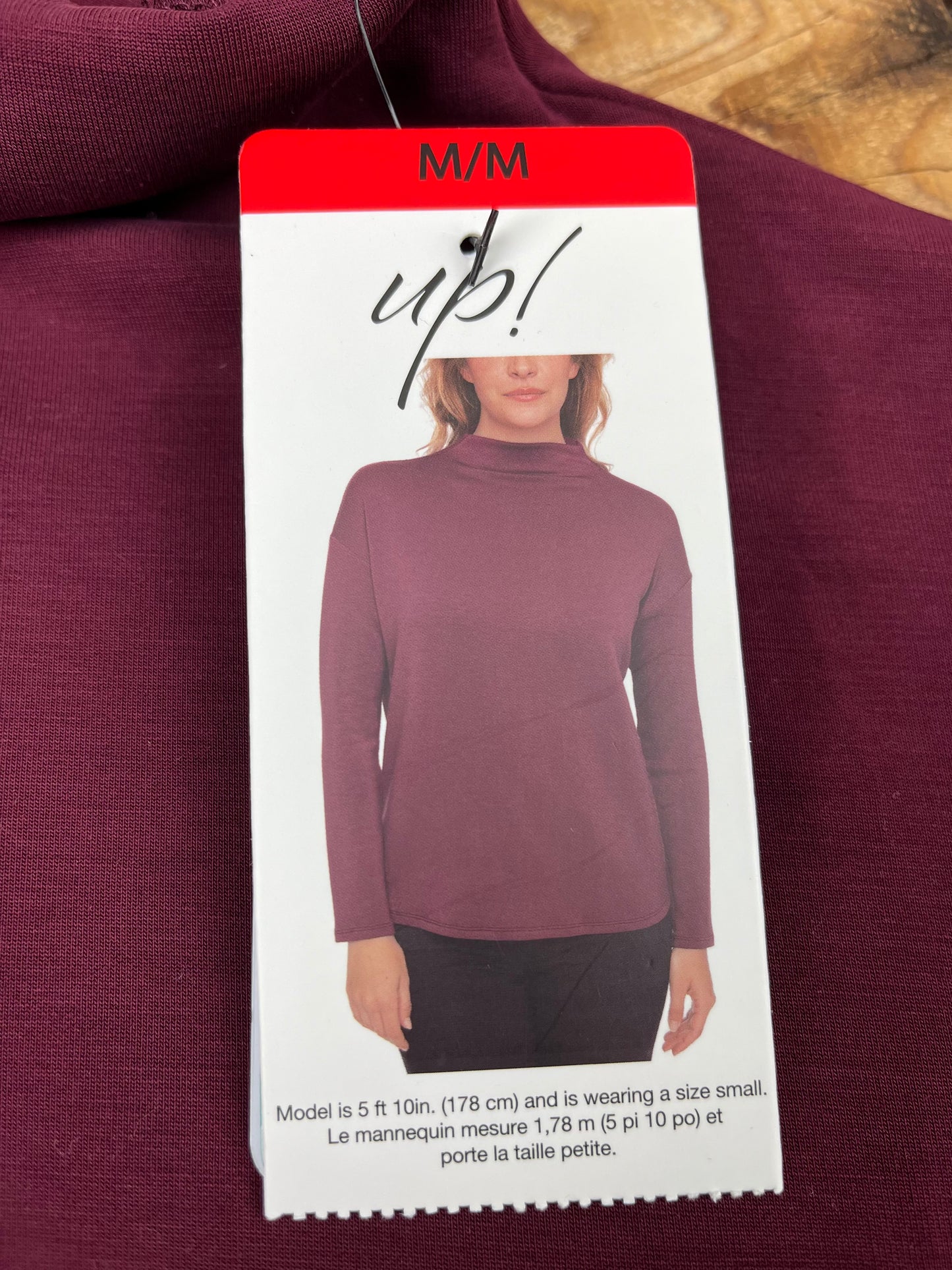 Up! Medium Tencel Cowl Neck Shirt