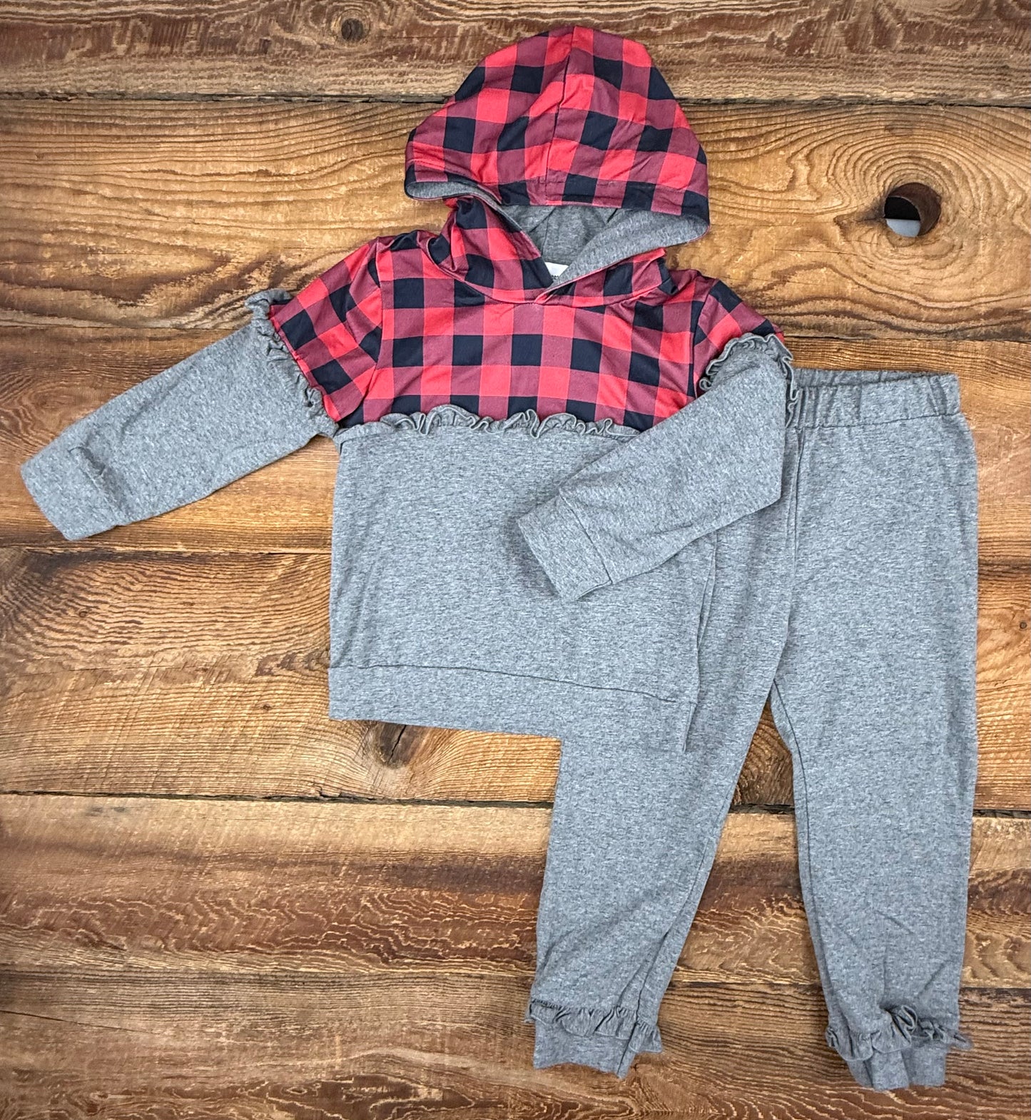 Adorable Sweetness 5/6 Plaid Outfit