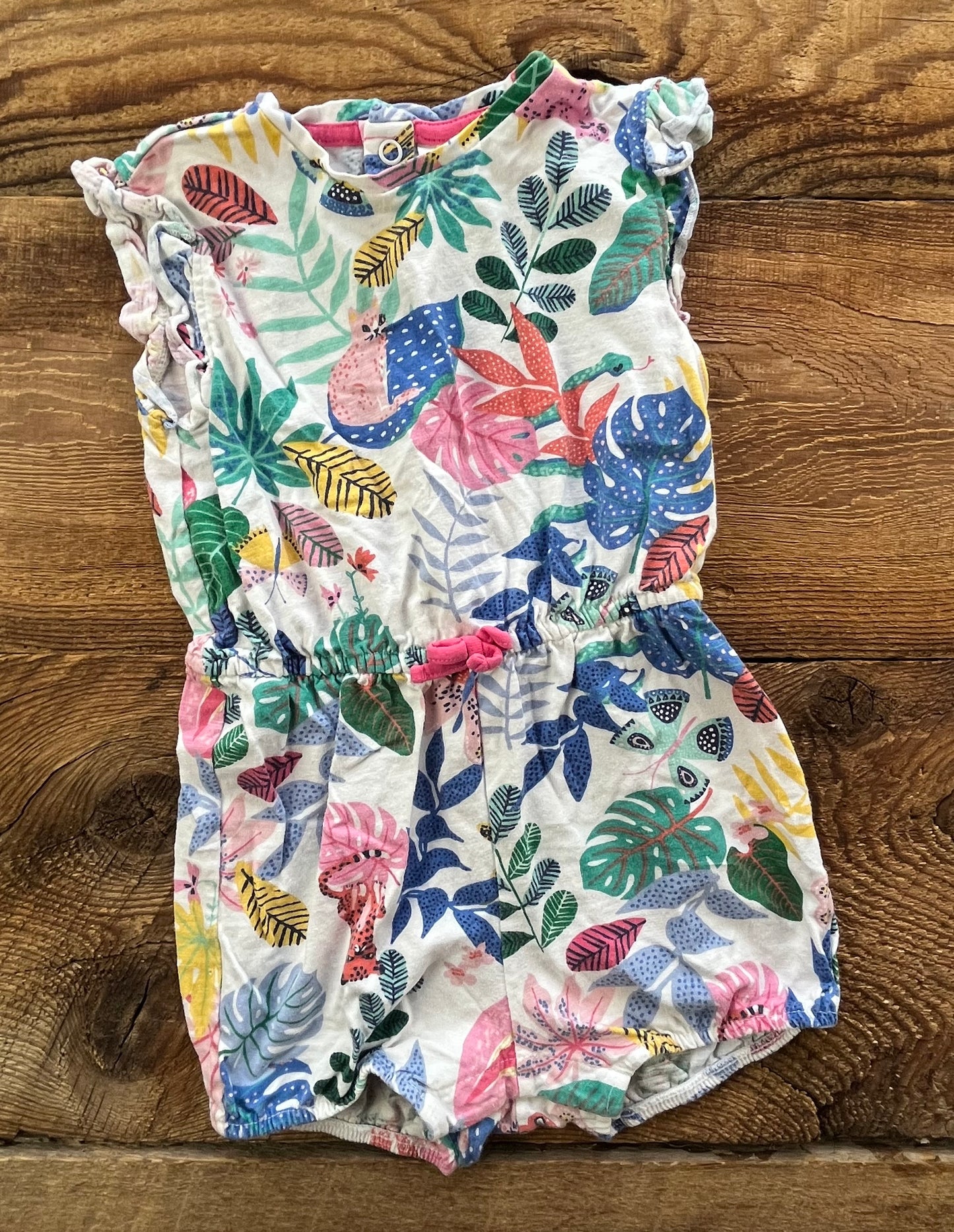 H&M 9-12M Jungle Romper