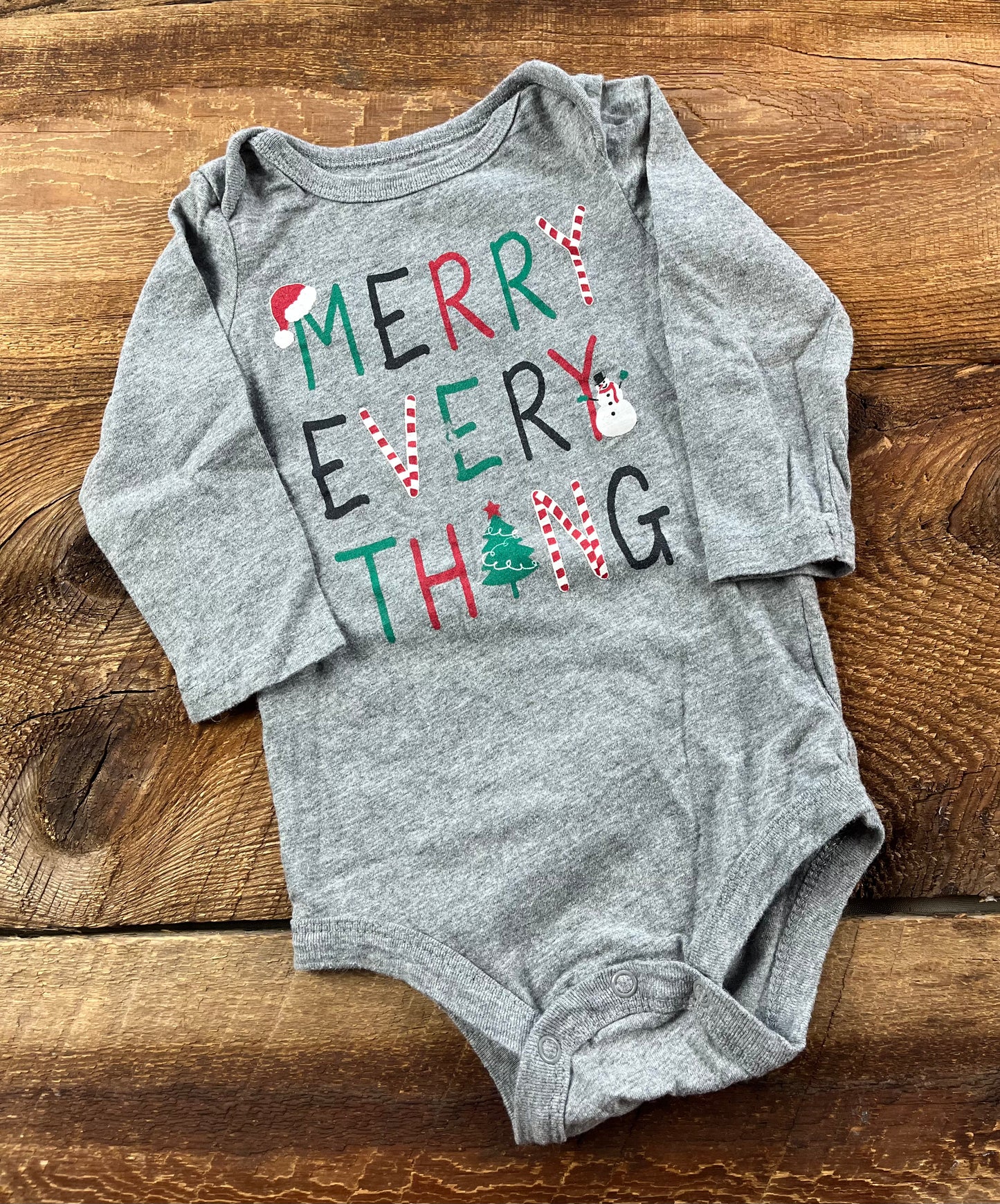 George 12-18M Merry Everything Onesie