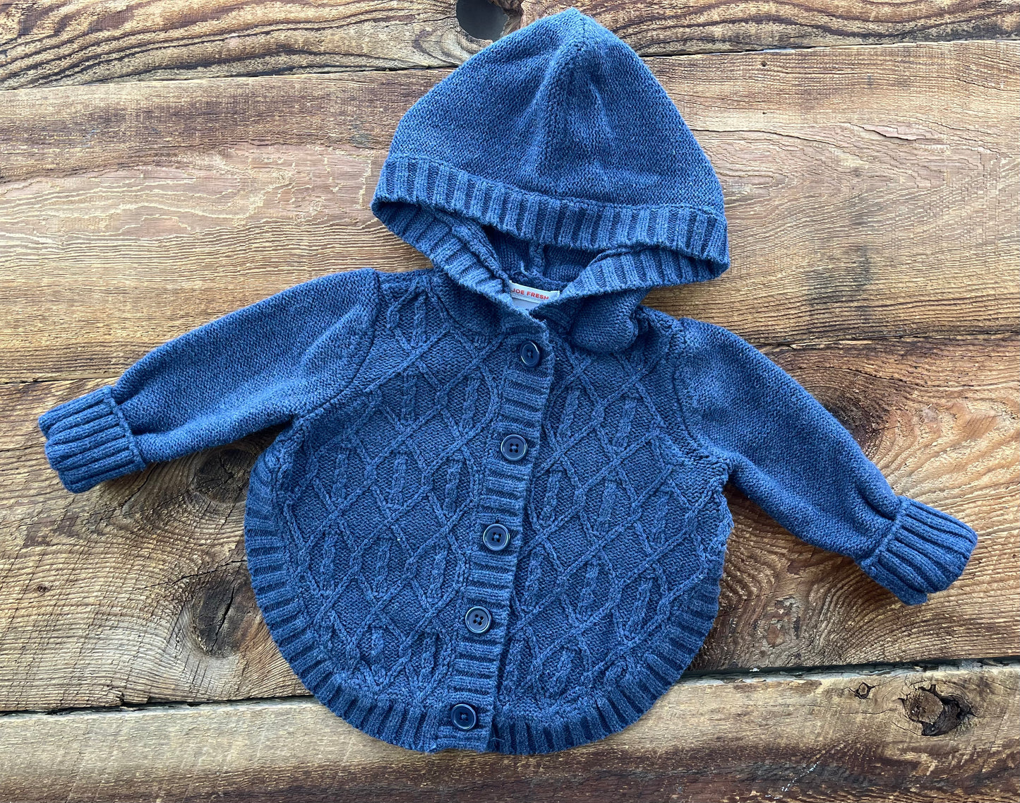 Joe fresh 12-18M Hooded Knit Sweater