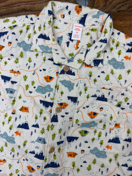Joe Fresh 5T Fleece Camping Shirt