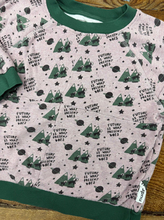 Nudnik 4T The Future Quilted Crewneck