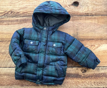 Load image into Gallery viewer, Gap 3T Plaid Winter Puffer Jacket
