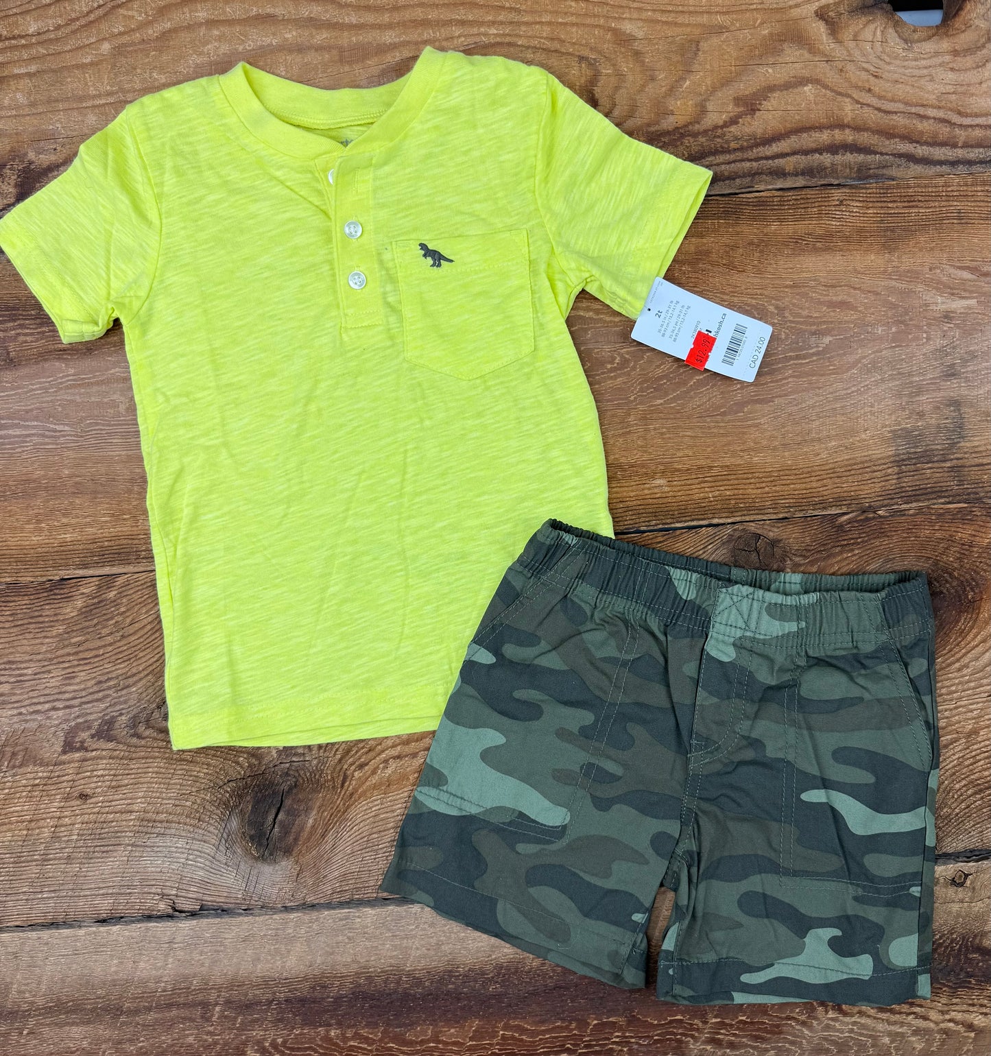 Carter's 2T Camo Outfit
