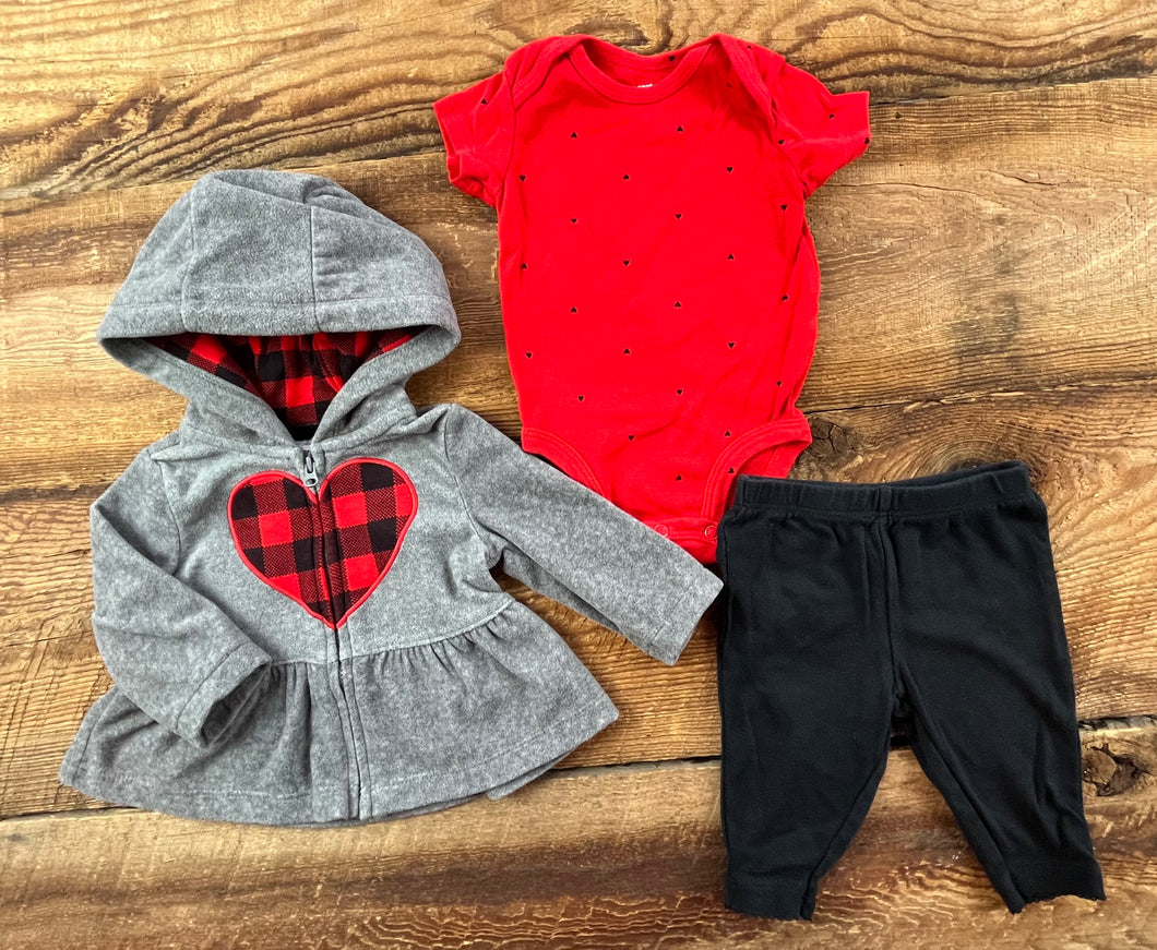 Carter’s 3M Heart Outfit