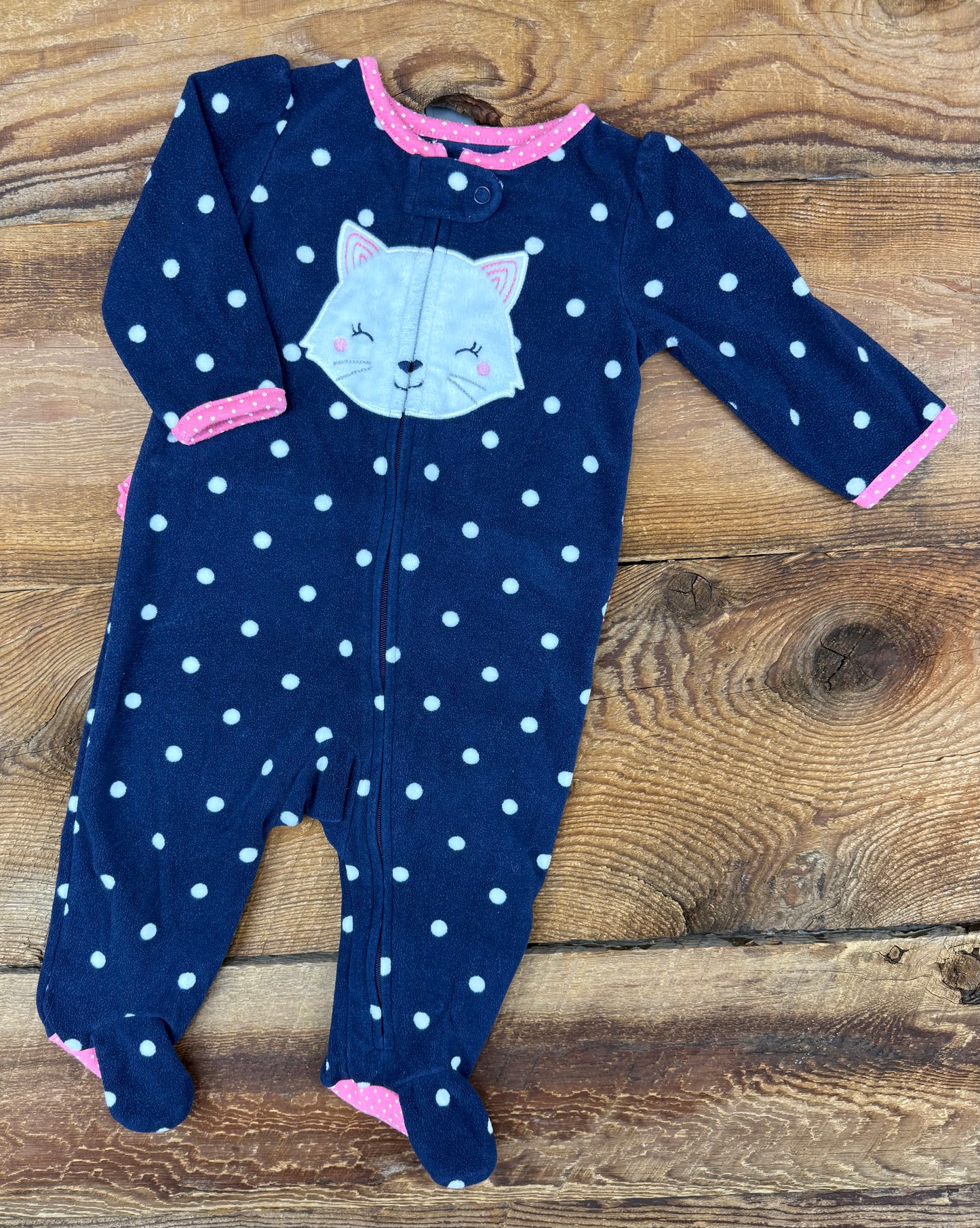 Child of Mine 3-6M Fleece Kitty Sleeper