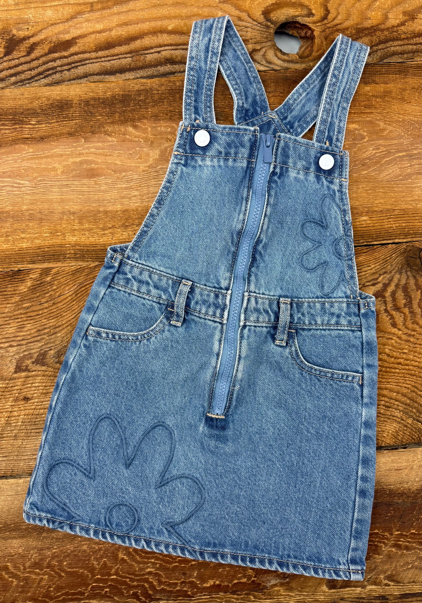 Old Navy 4T Jean Flower Skirtall Dress
