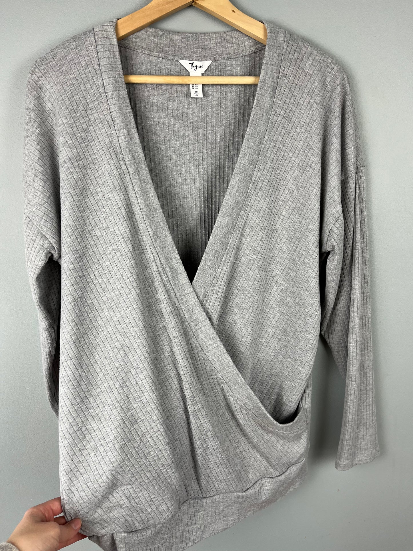 Thyme Large Nursing Ribbed Shirt