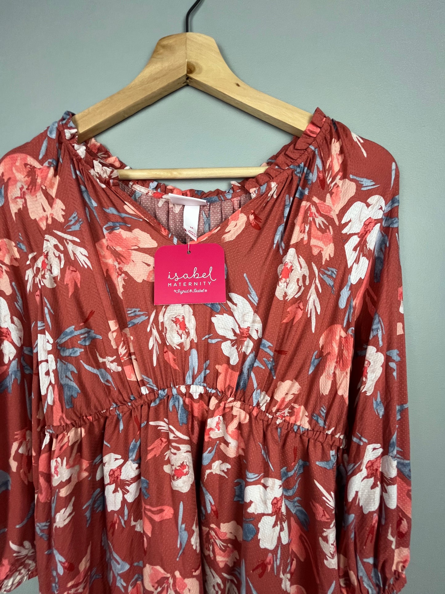 Isabel Maternity Medium Floral Shirt