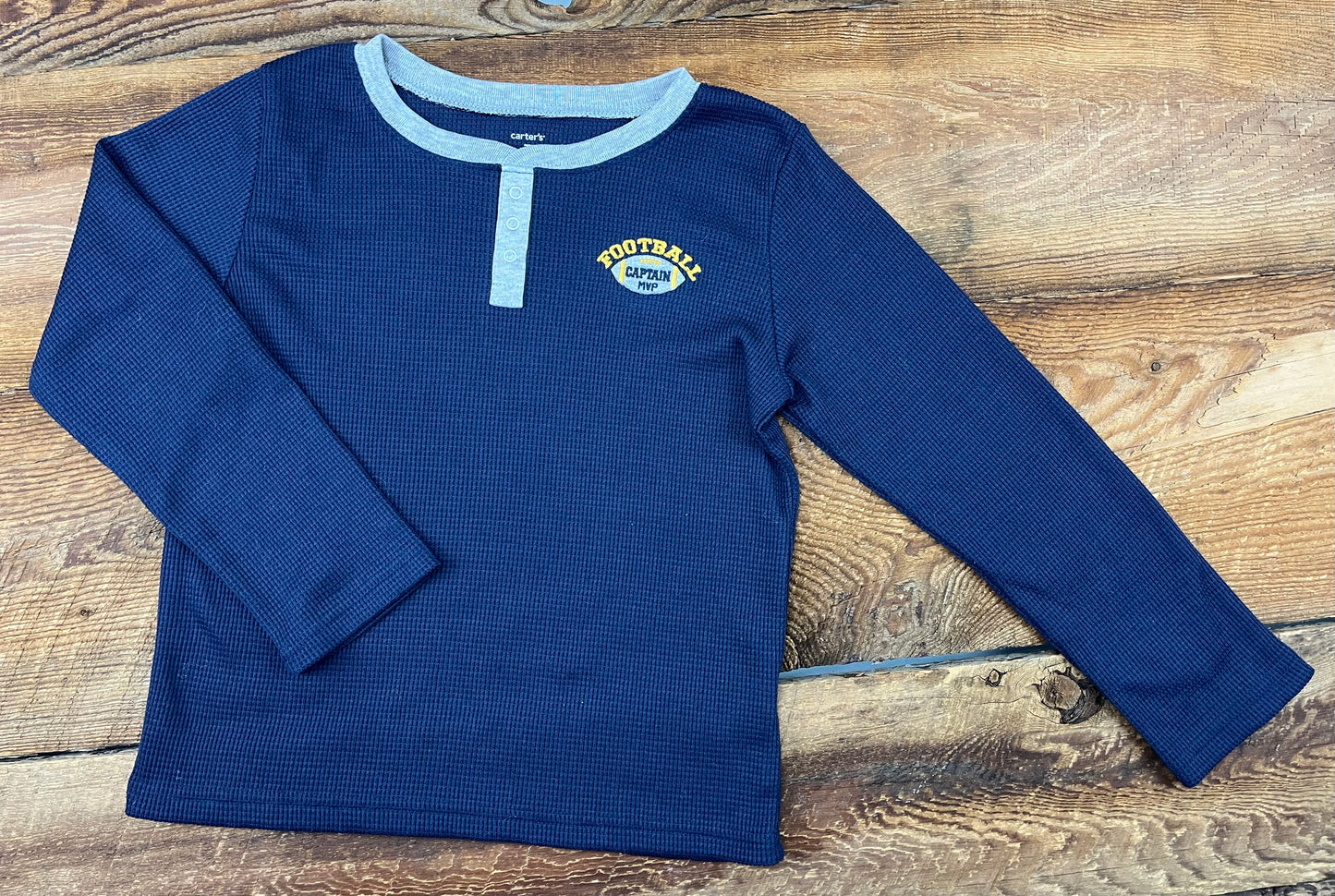 Carter’s 7Y Football Waffle Shirt