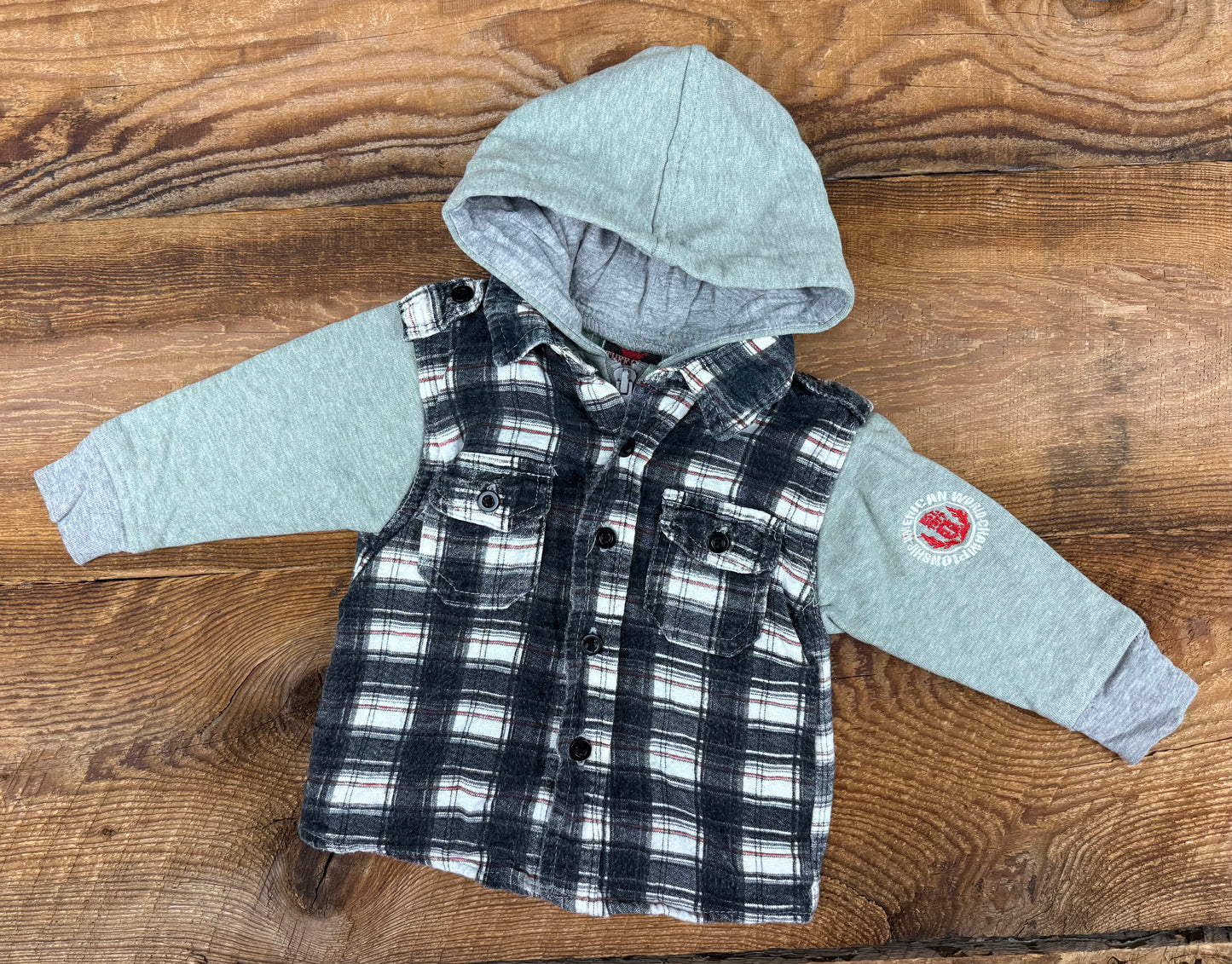 Tuff Guys 18M Flannel Hooded Jacket