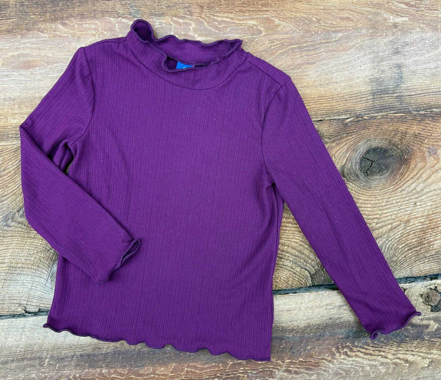 Old Navy 3T Lettuce Edge Mock Shirt