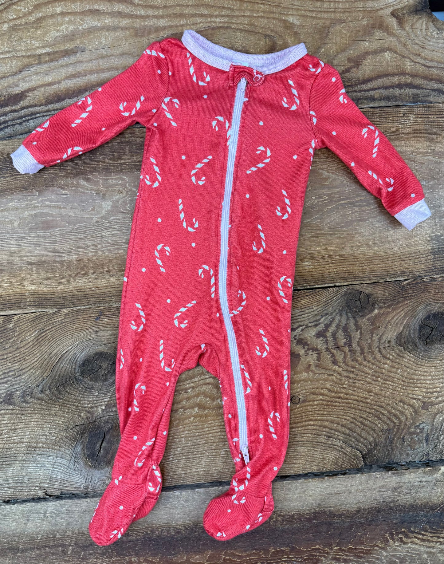 Joe Fresh 0-3M Candy cane Sleeper