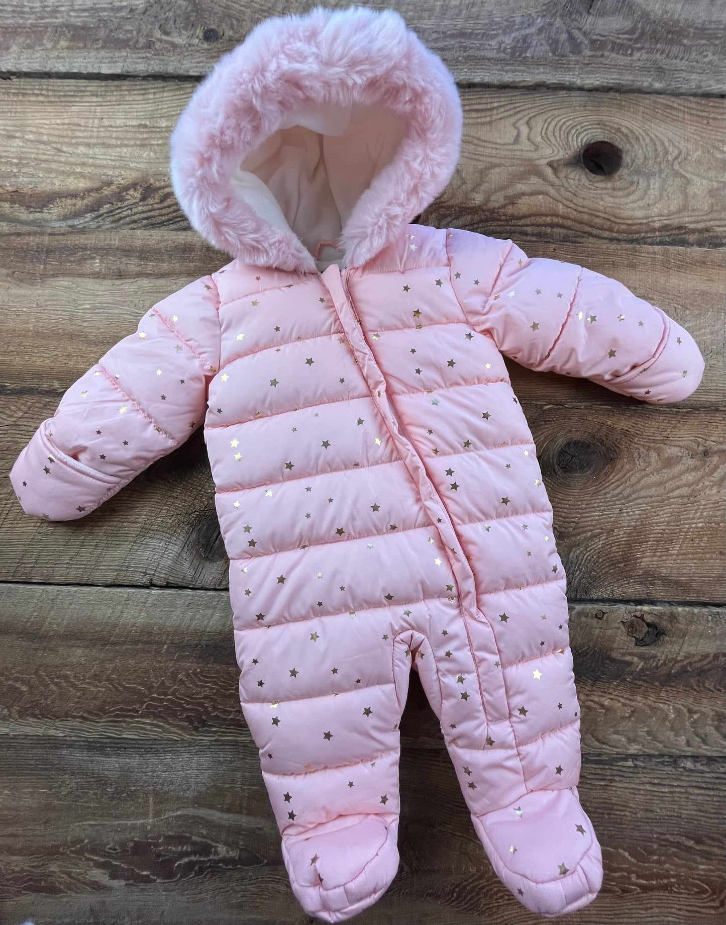 George 3-6M Fleece Lined Star Suit