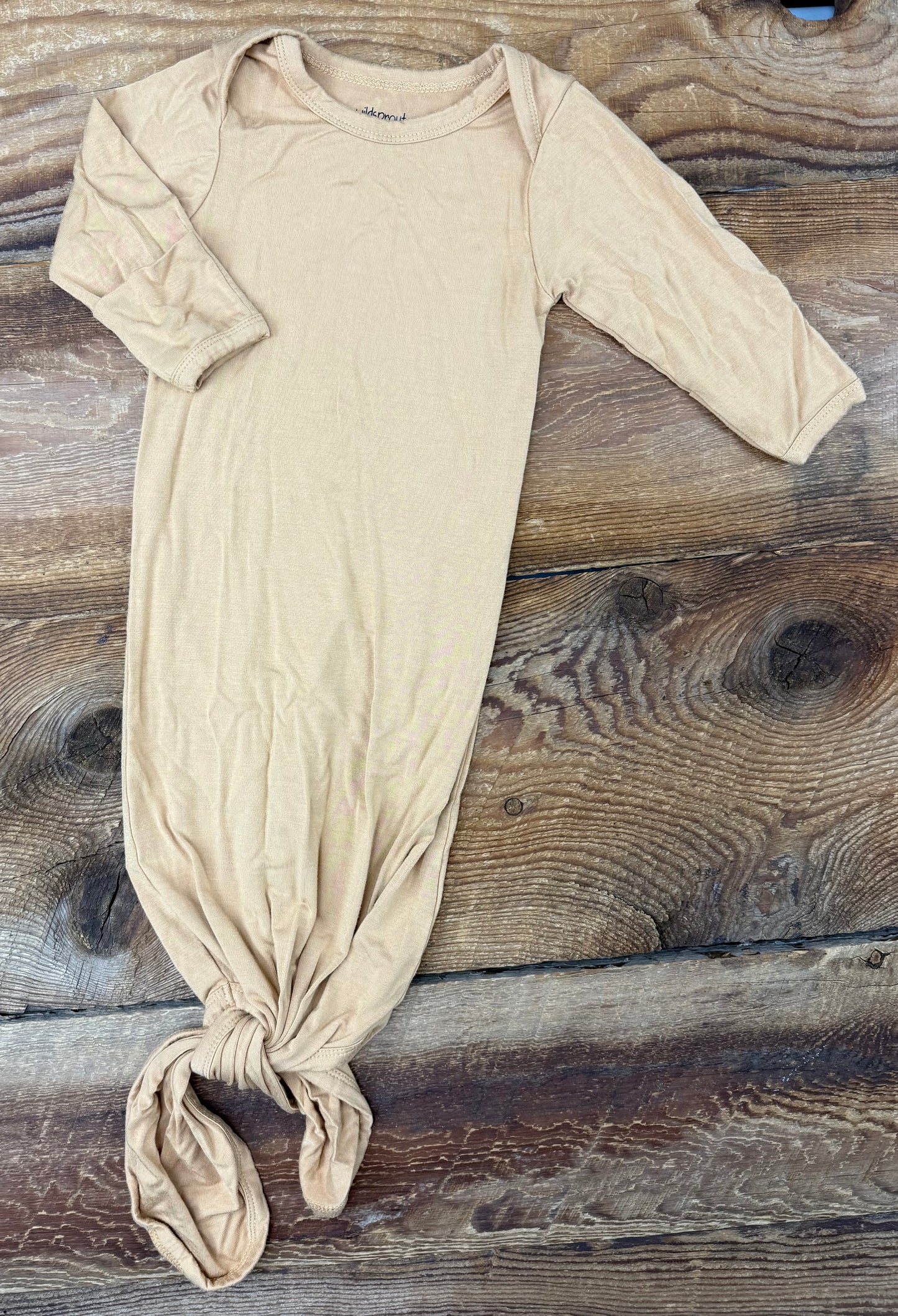 Wild Sprouts 3-6M Bamboo Knotted Gown