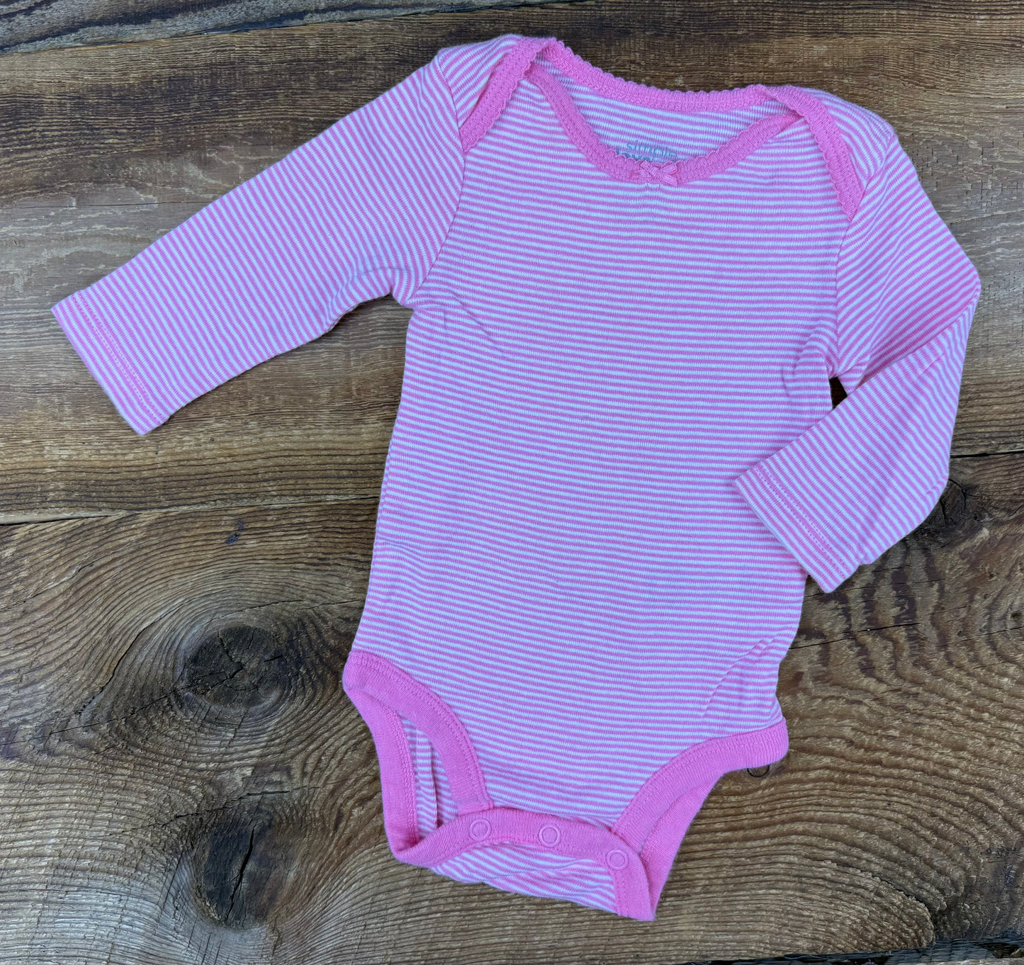 Simple Joys 0-3M Striped Onesie