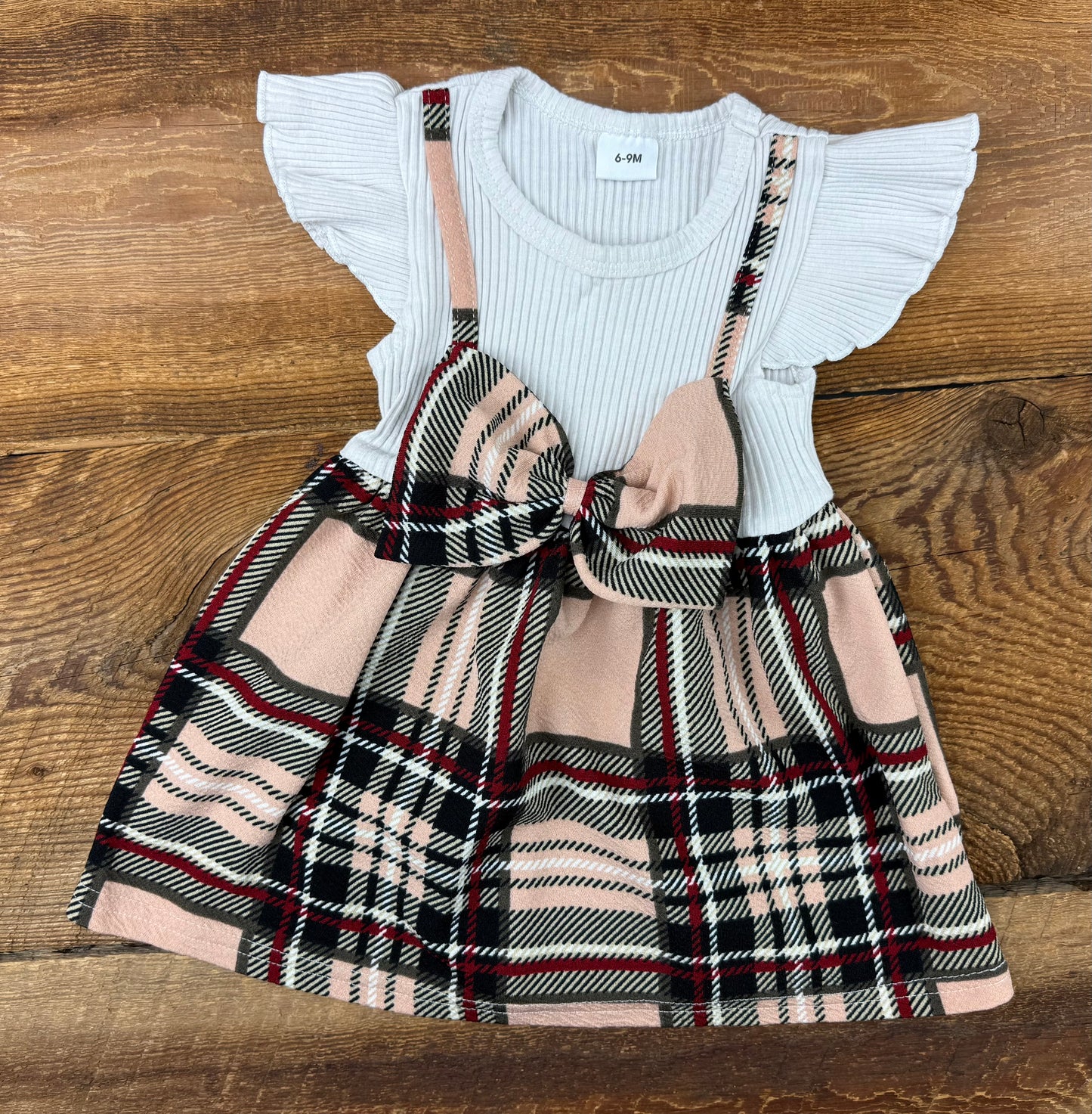 6-9M Plaid Bow Dress