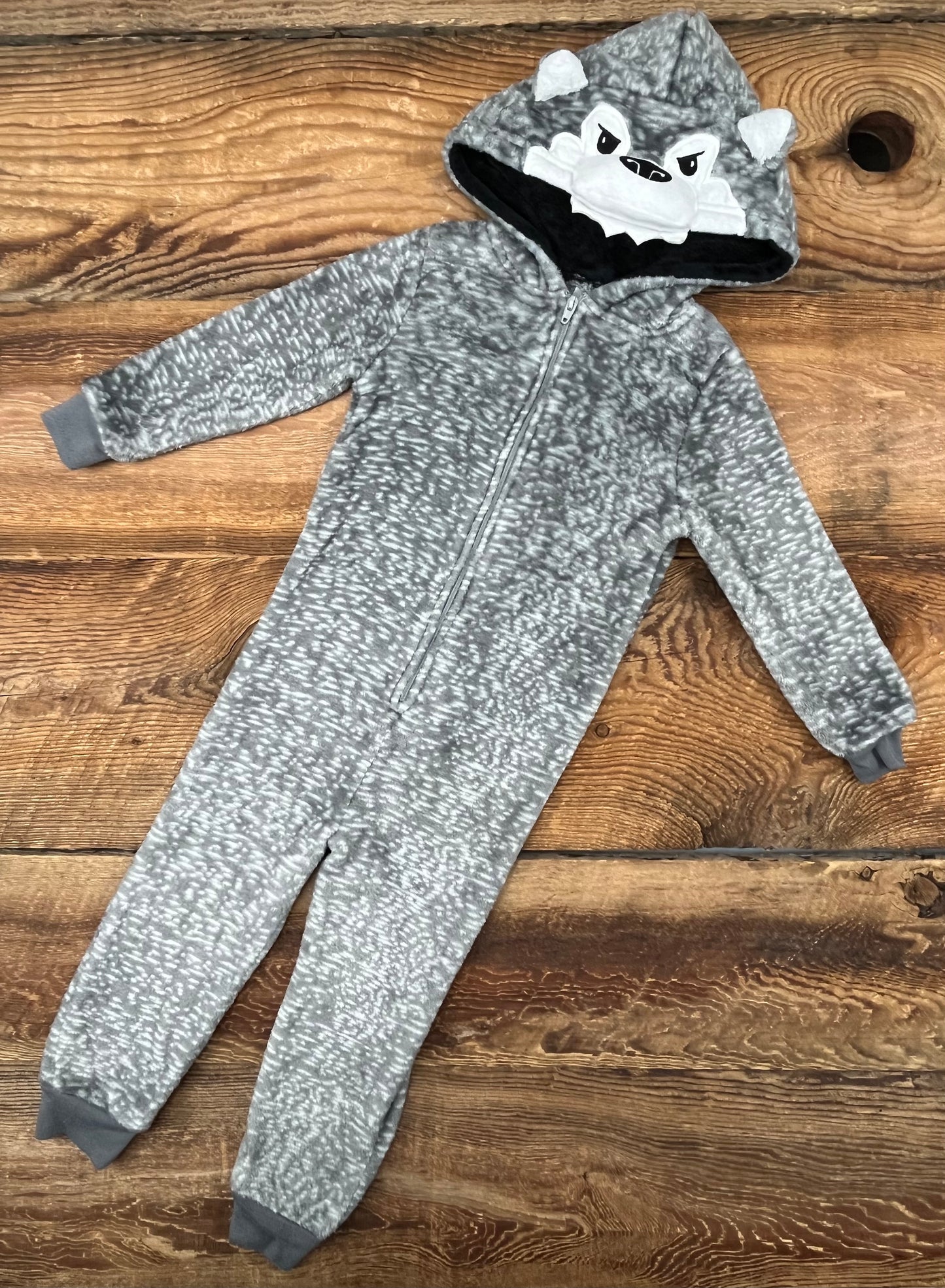 JelliFish Kids 2T Fleece Wolf Suit