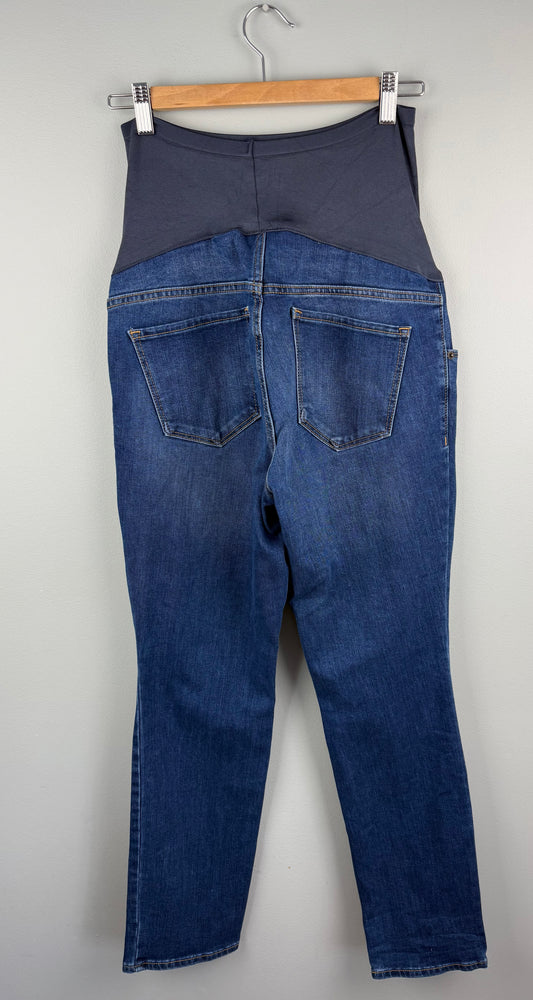 Old Navy Maternity 12 Straight Distressed Jean