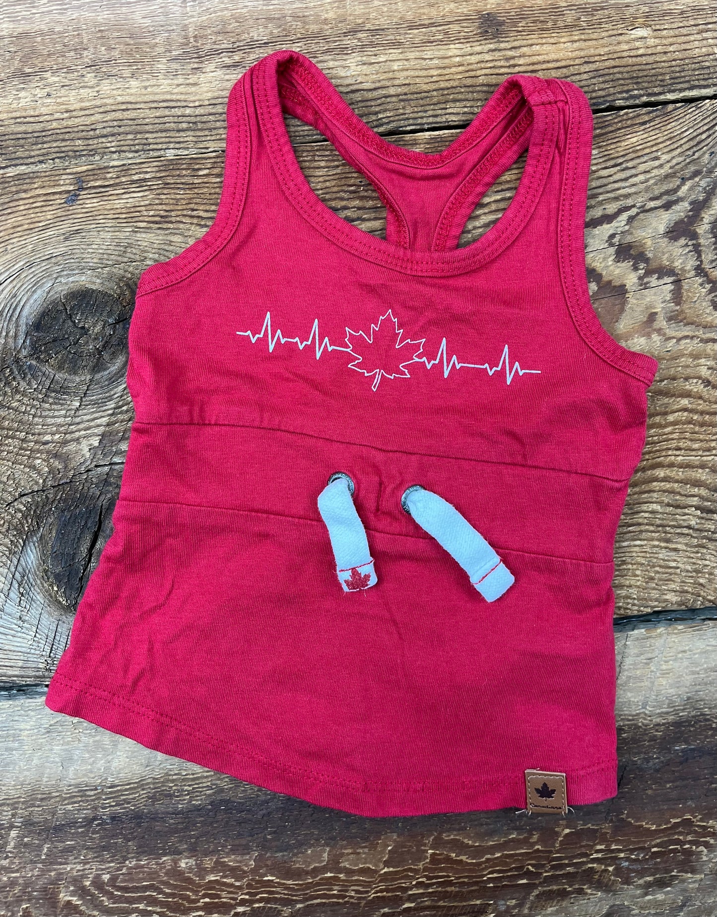 Canadiana 0-3M Leaf Dress