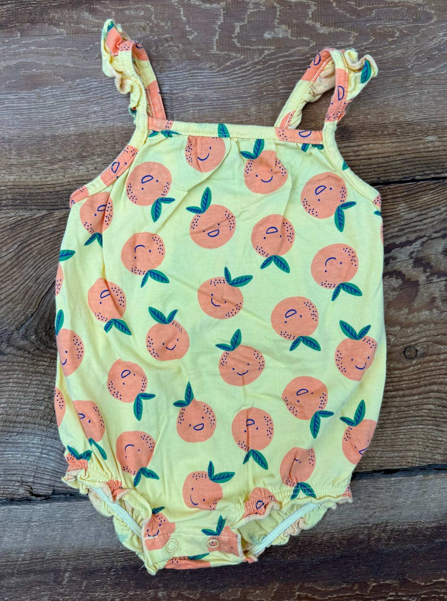 Joe Fresh 6-12M Orange Romper
