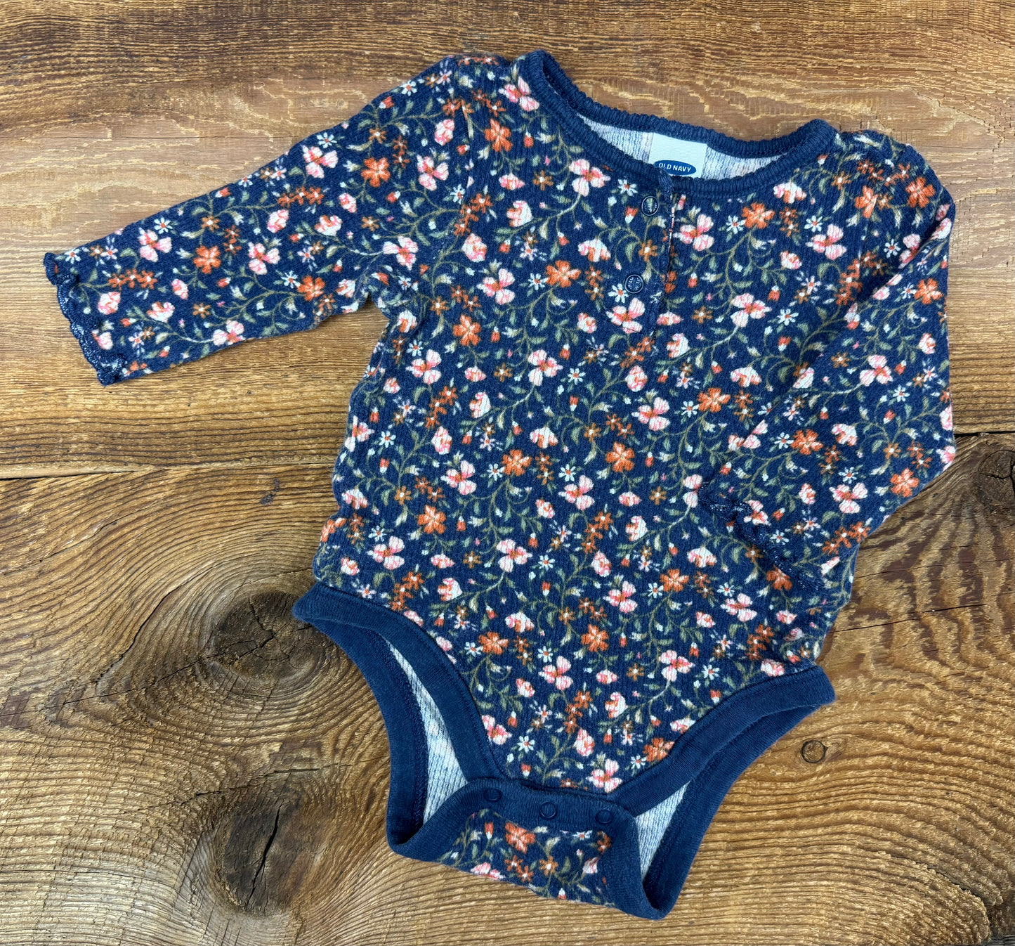 Old Navy 0-3M Floral Onesie