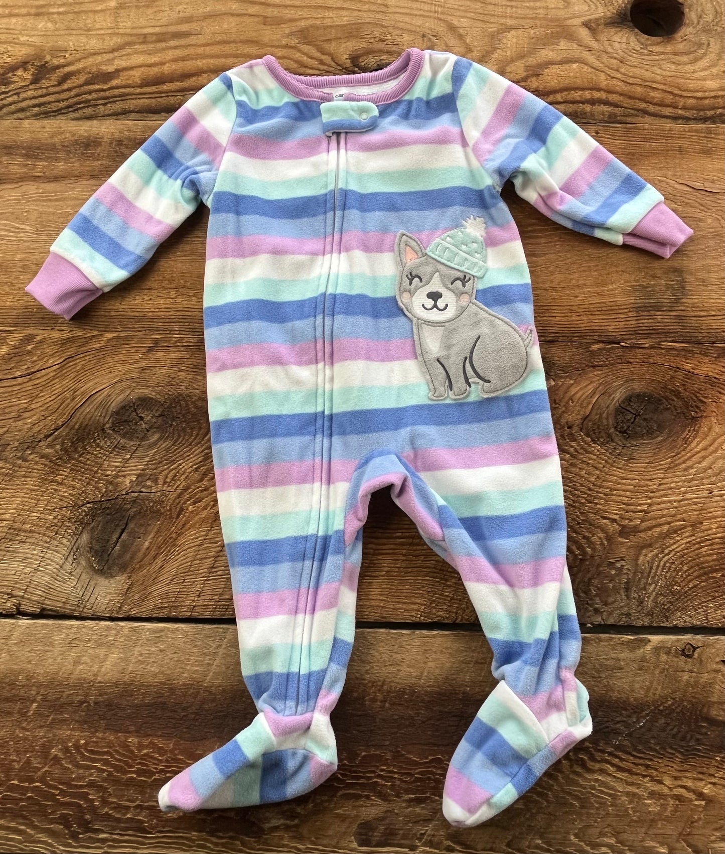 Carter’s 6M Fleece Snow dog Sleeper