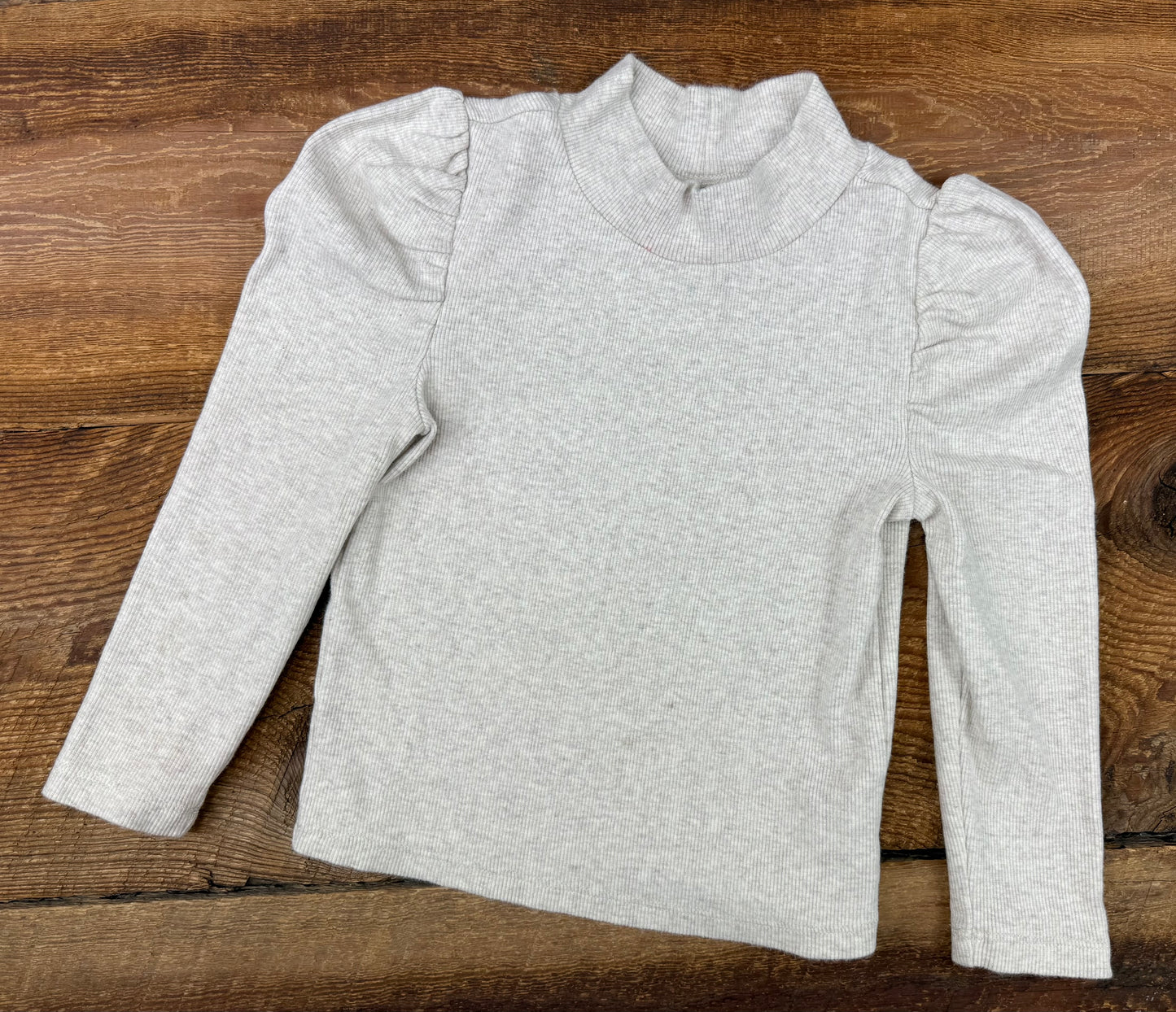 Gap 3T Ribbed Puff Sleeve Shirt