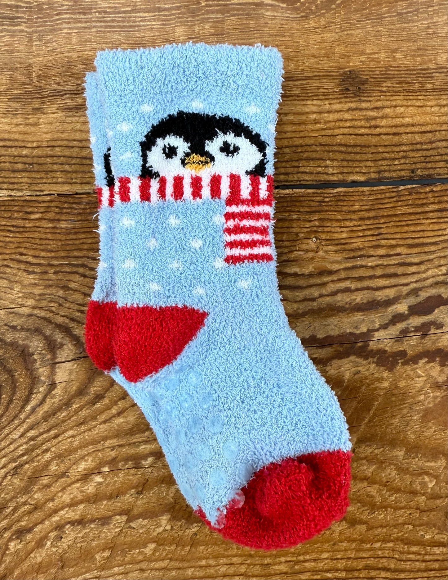 Infant Fuzzy Penguin Sock