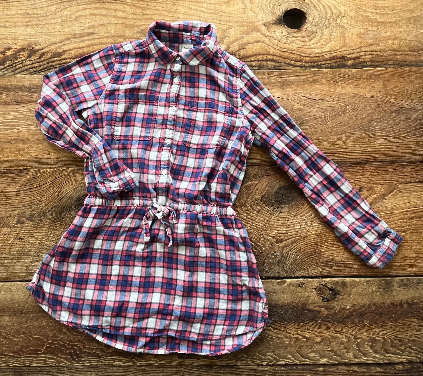 Oshkosh 7Y Plaid Tunic Dress