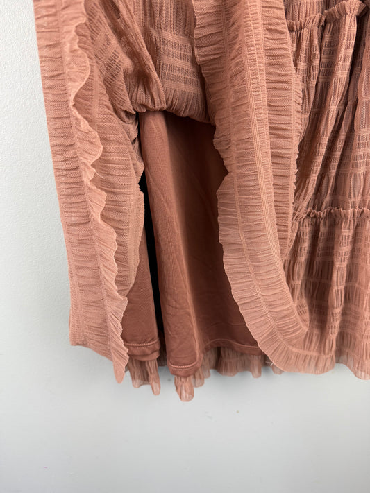 Max Studio Women’s Medium Ruffle Maxi Skirt