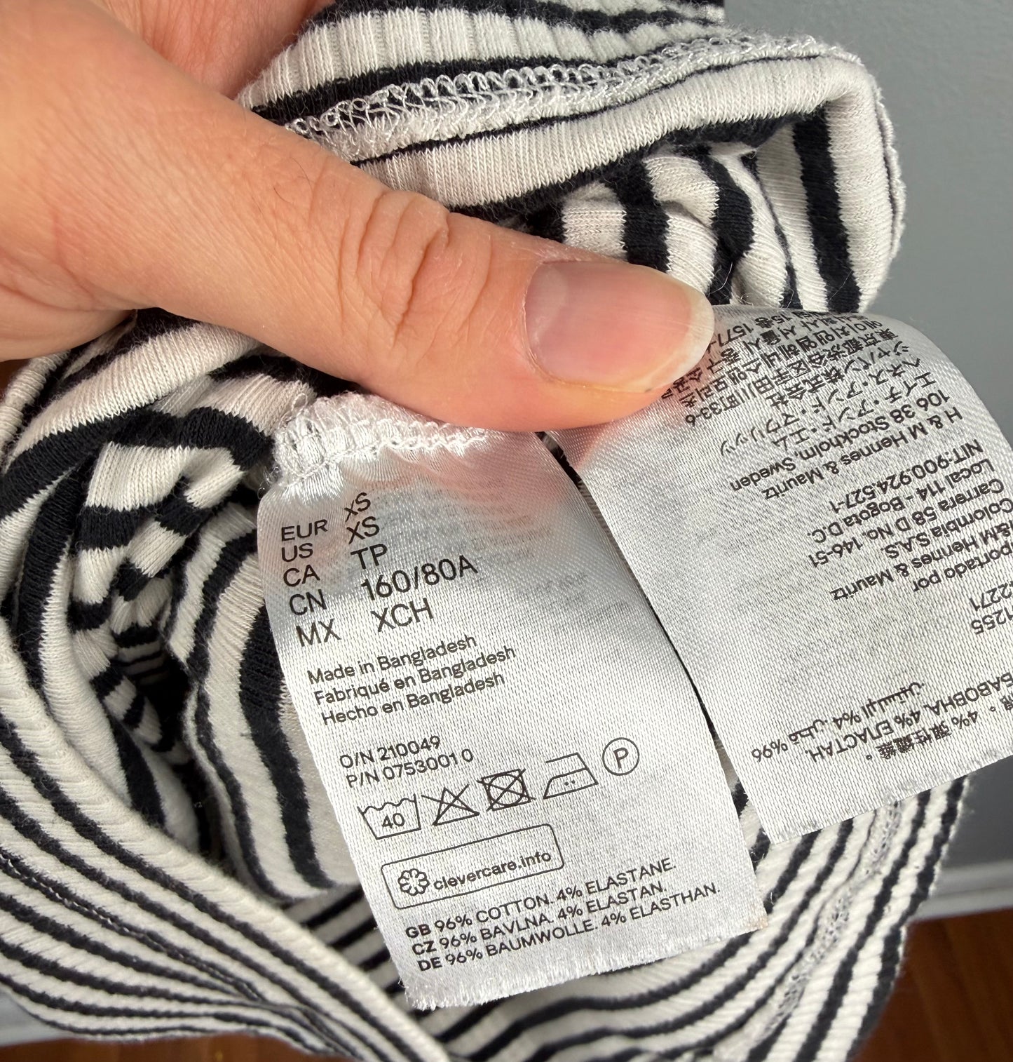 H&M Maternity XS Ribbed Dress