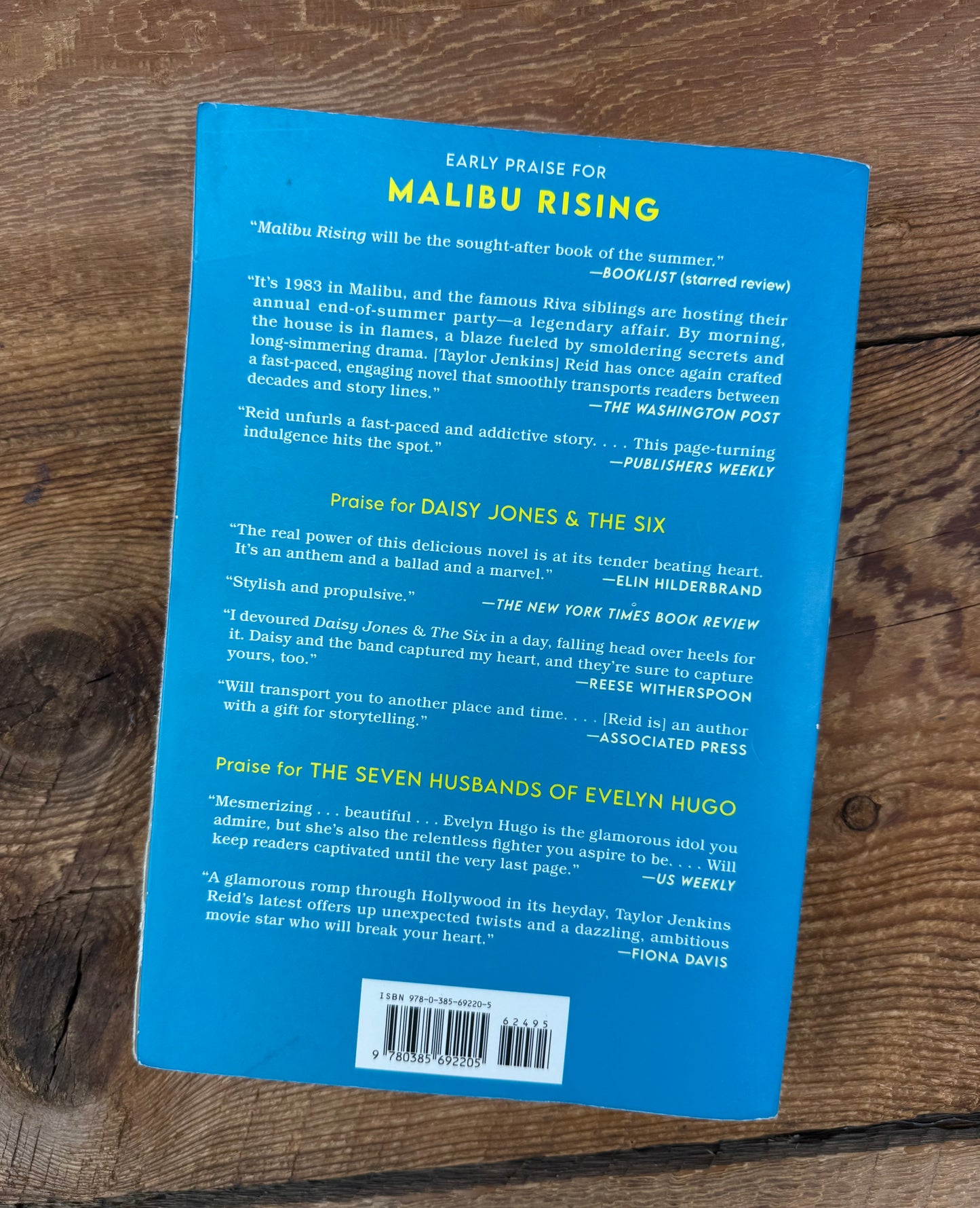 Malibu Rising by Taylor Jenkins Reid Book