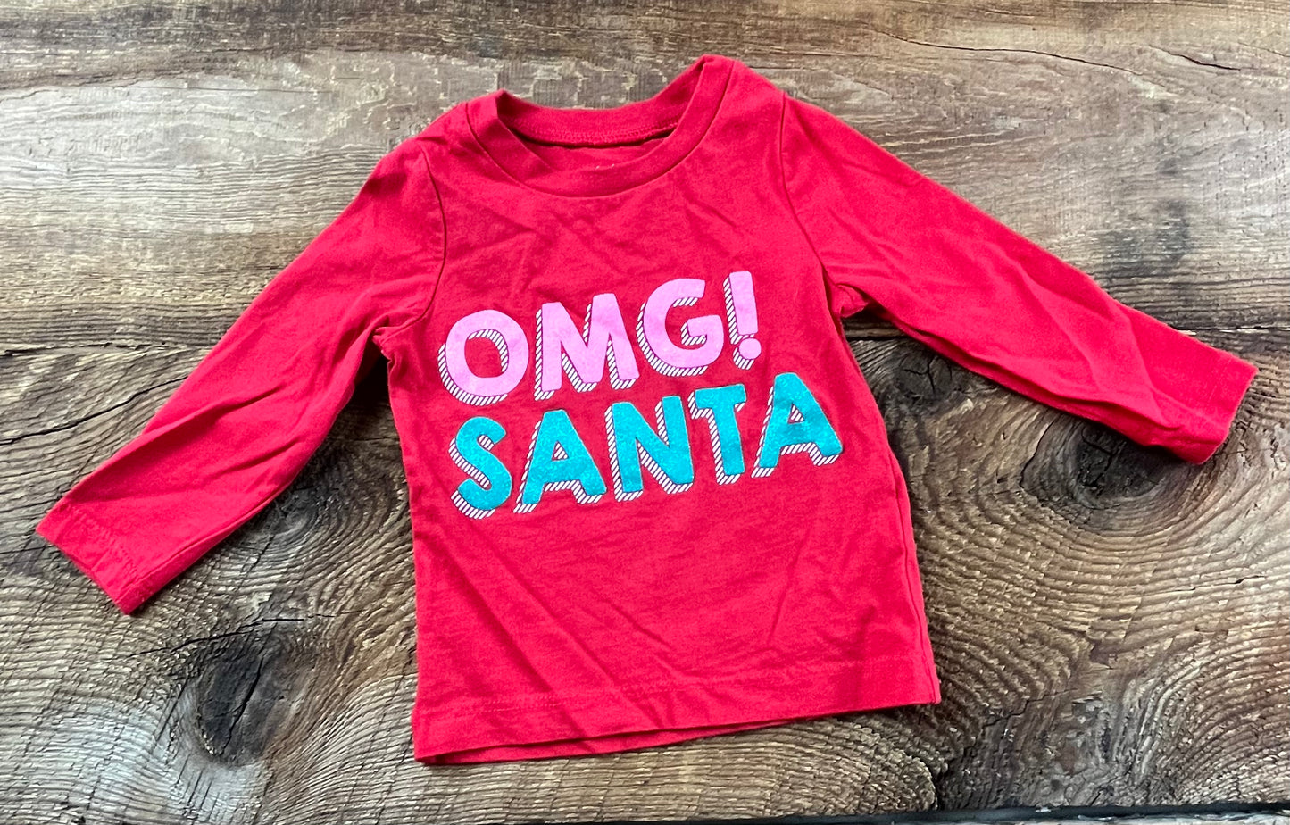 Carter’s 9M Omg Santa Shirt