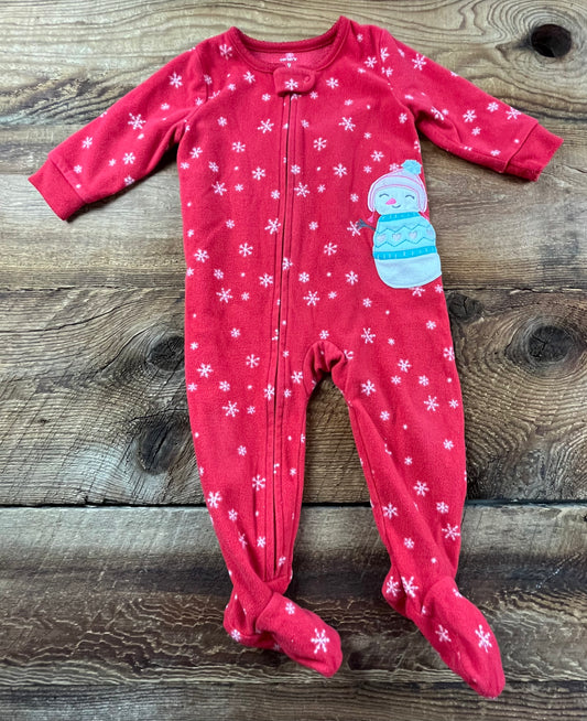 Carter’s 9M Fleece Snowman Sleeper