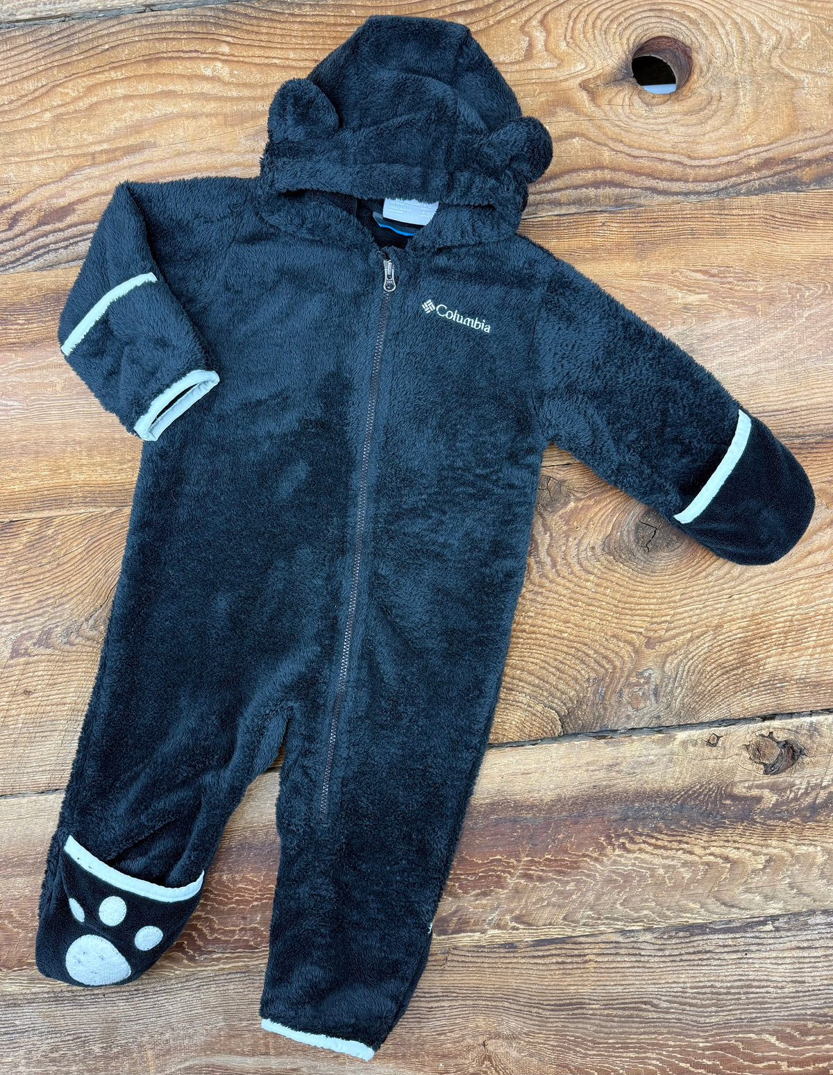 Columbia 6-12M Fleece Bear Suit
