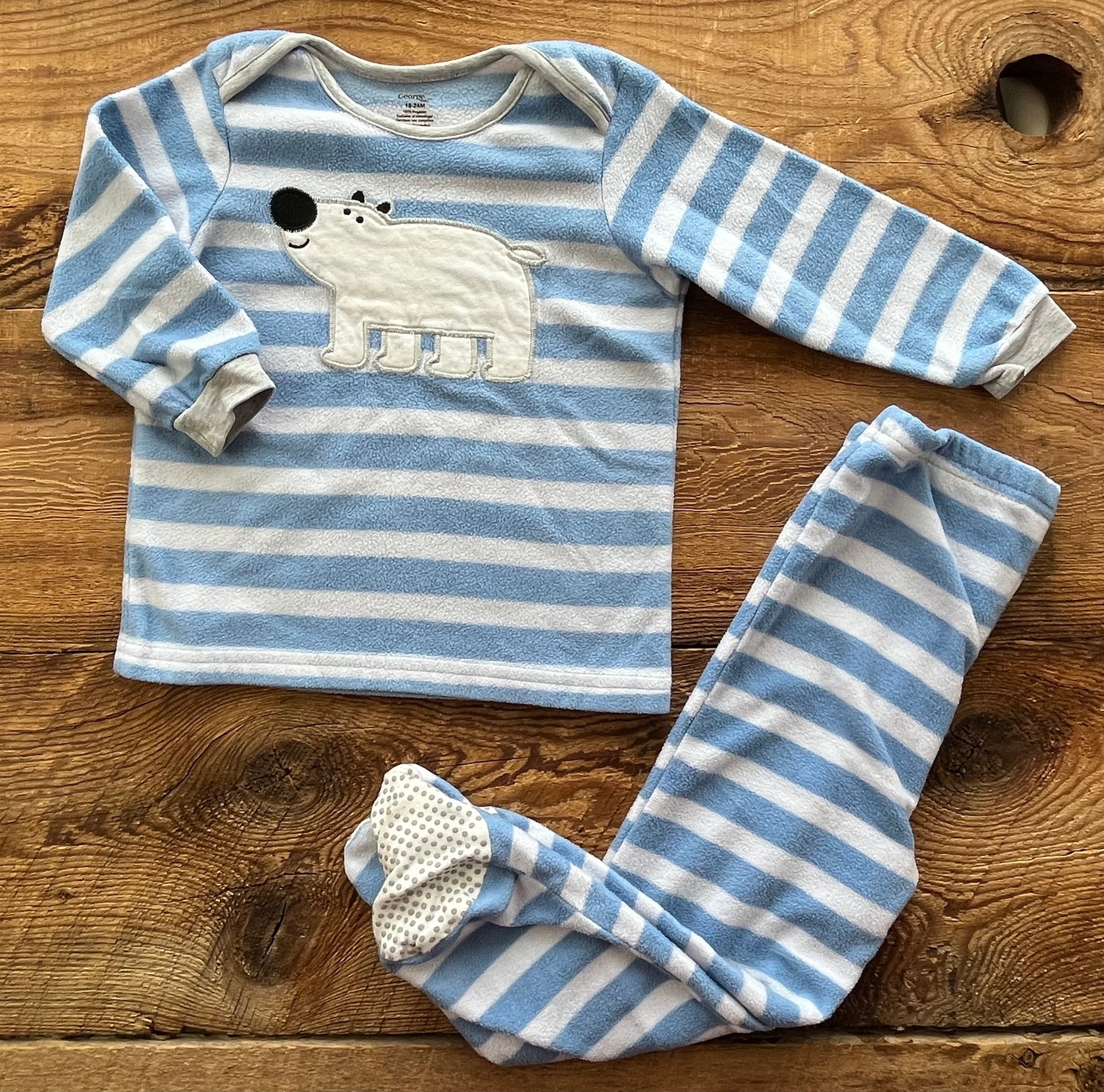 George 18-24M Fleece Bear Pajamas