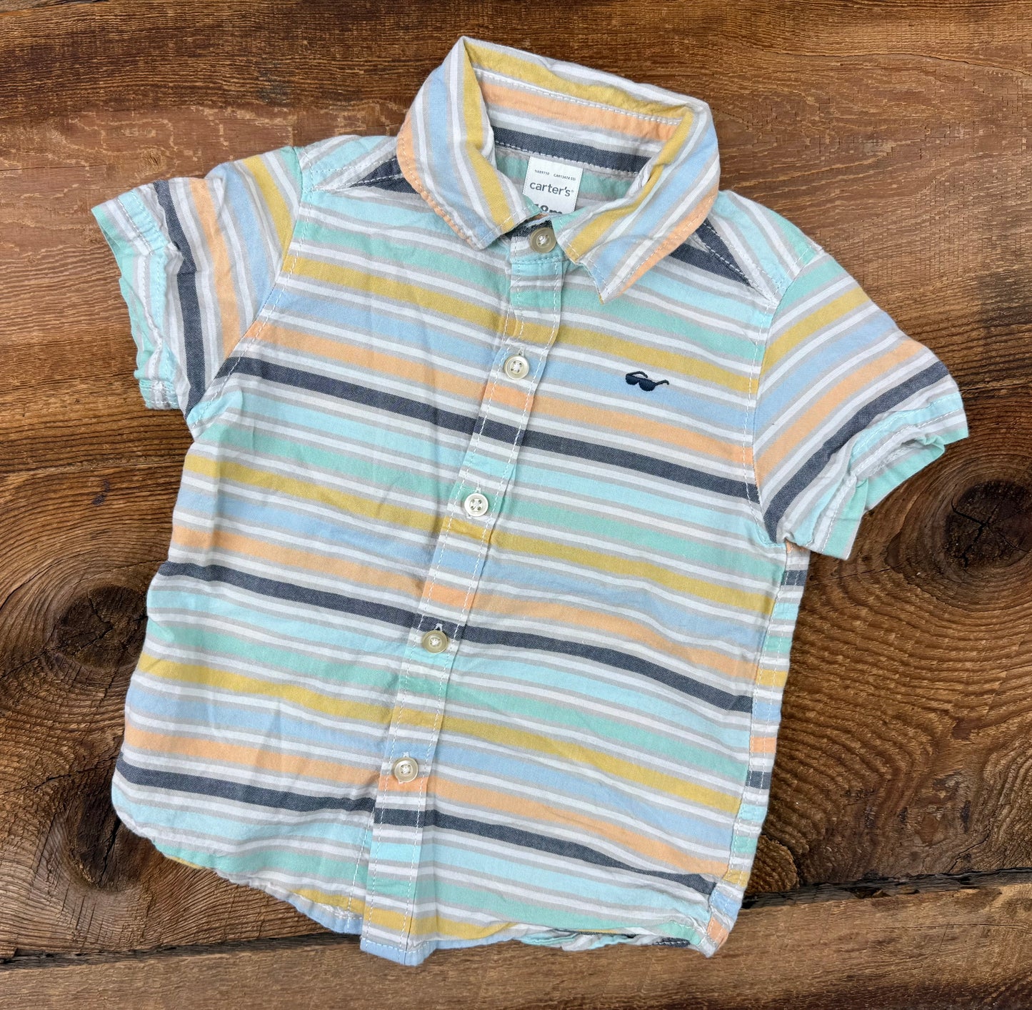Carter’s 18M Striped Button Tee