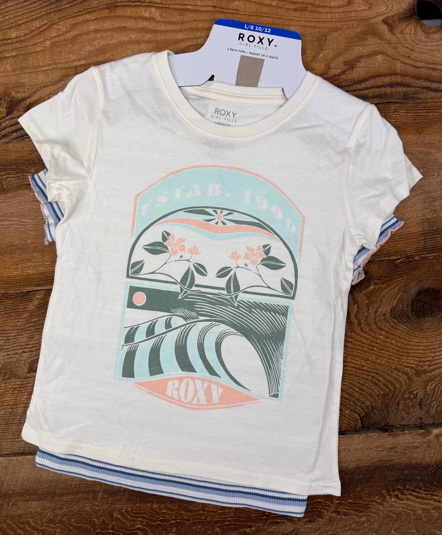 Roxy Large (10/12) Tee Set