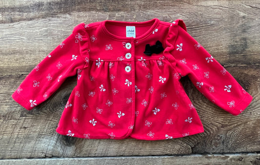 Child of Mine 3-6M Fleece Bow Sweater