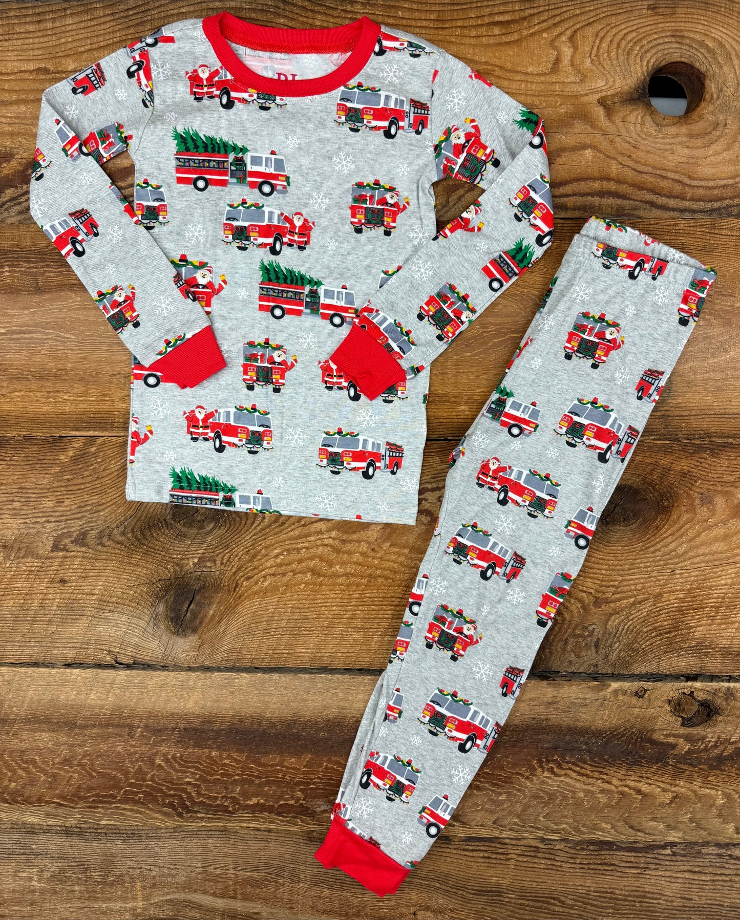 TCP 4T Firetruck Santa Pajamas