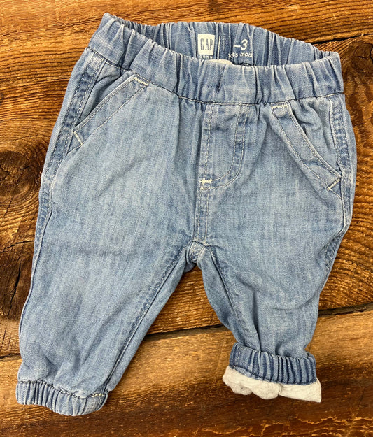 Gap 0-3M Lined Jean