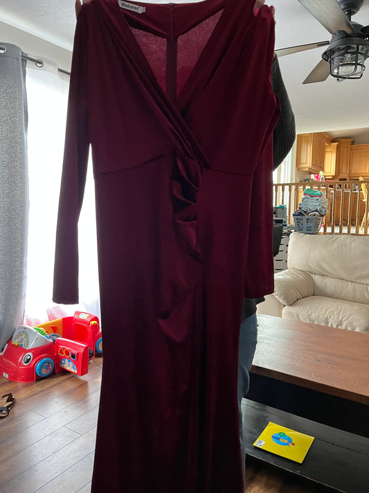 Babalet Large Velvet Maternity Dress