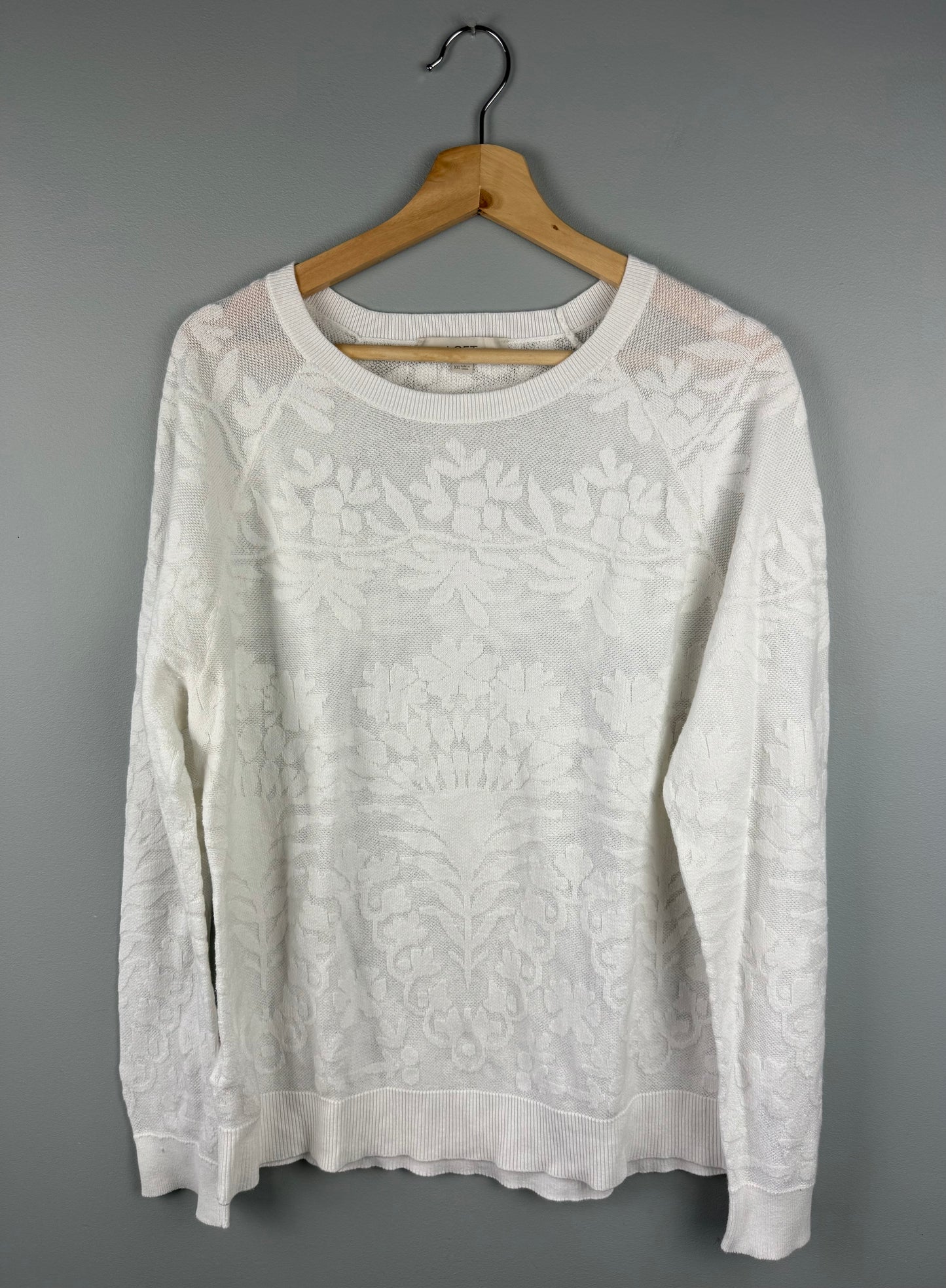 Loft XXL Floral Crewneck