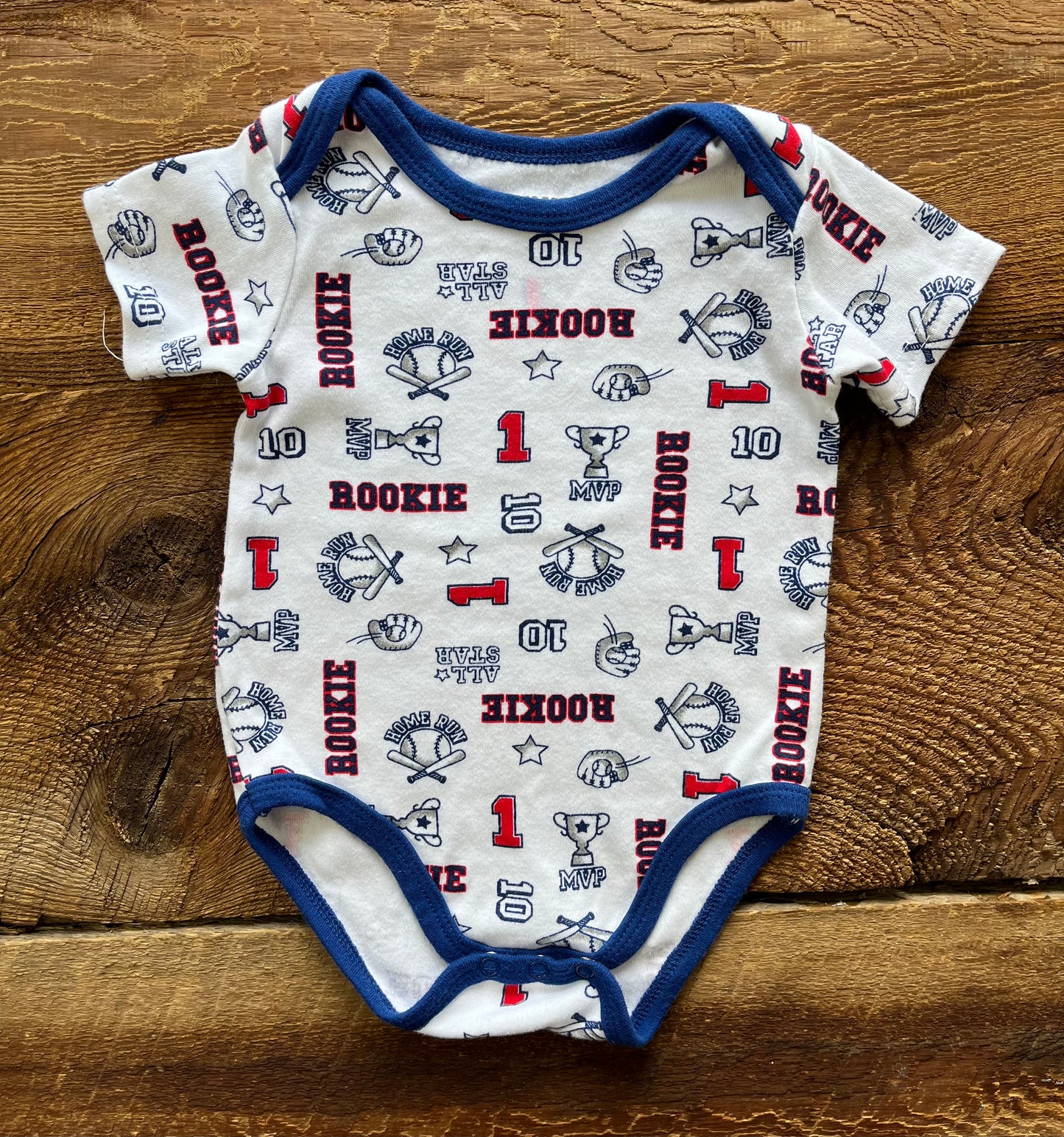 Monkey Bars 3-6M Rookie Onesie