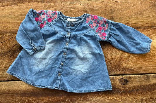 Jessica Simpson 18M Jean Tunic Shirt