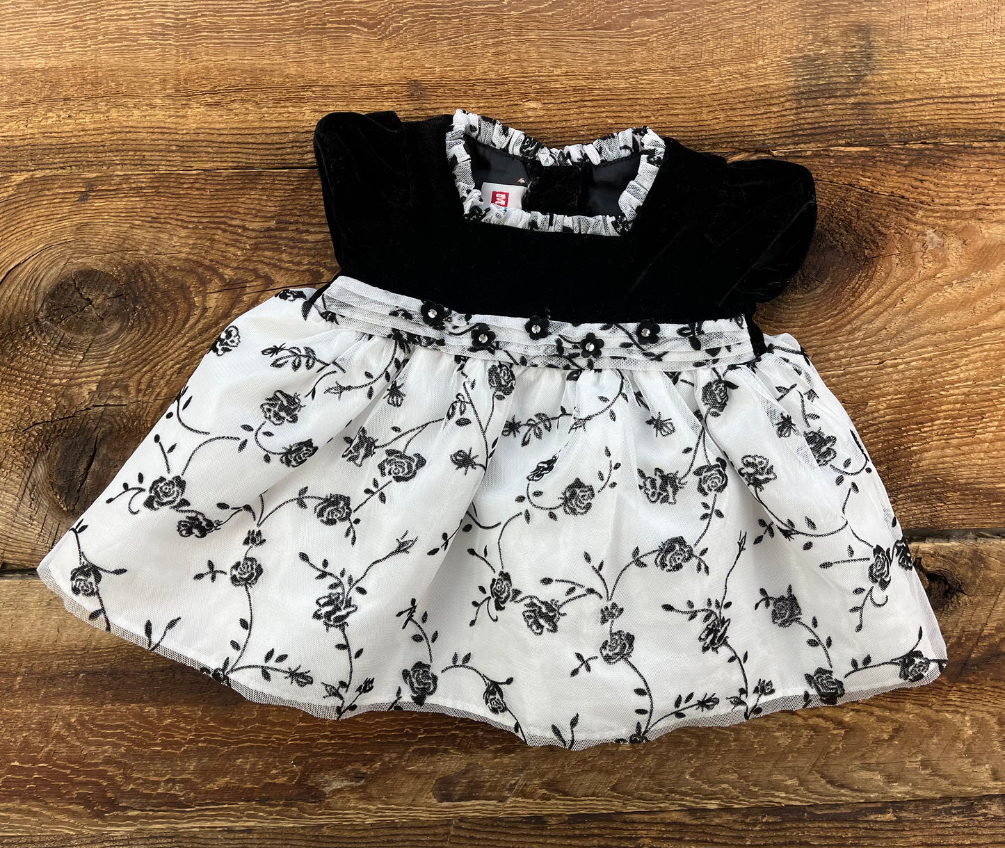 Muneca 0-3M Velvet Dress