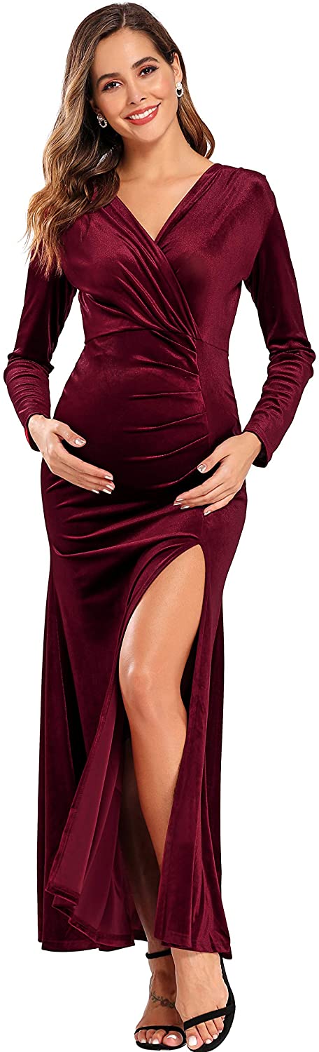 Babalet Large Velvet Maternity Dress