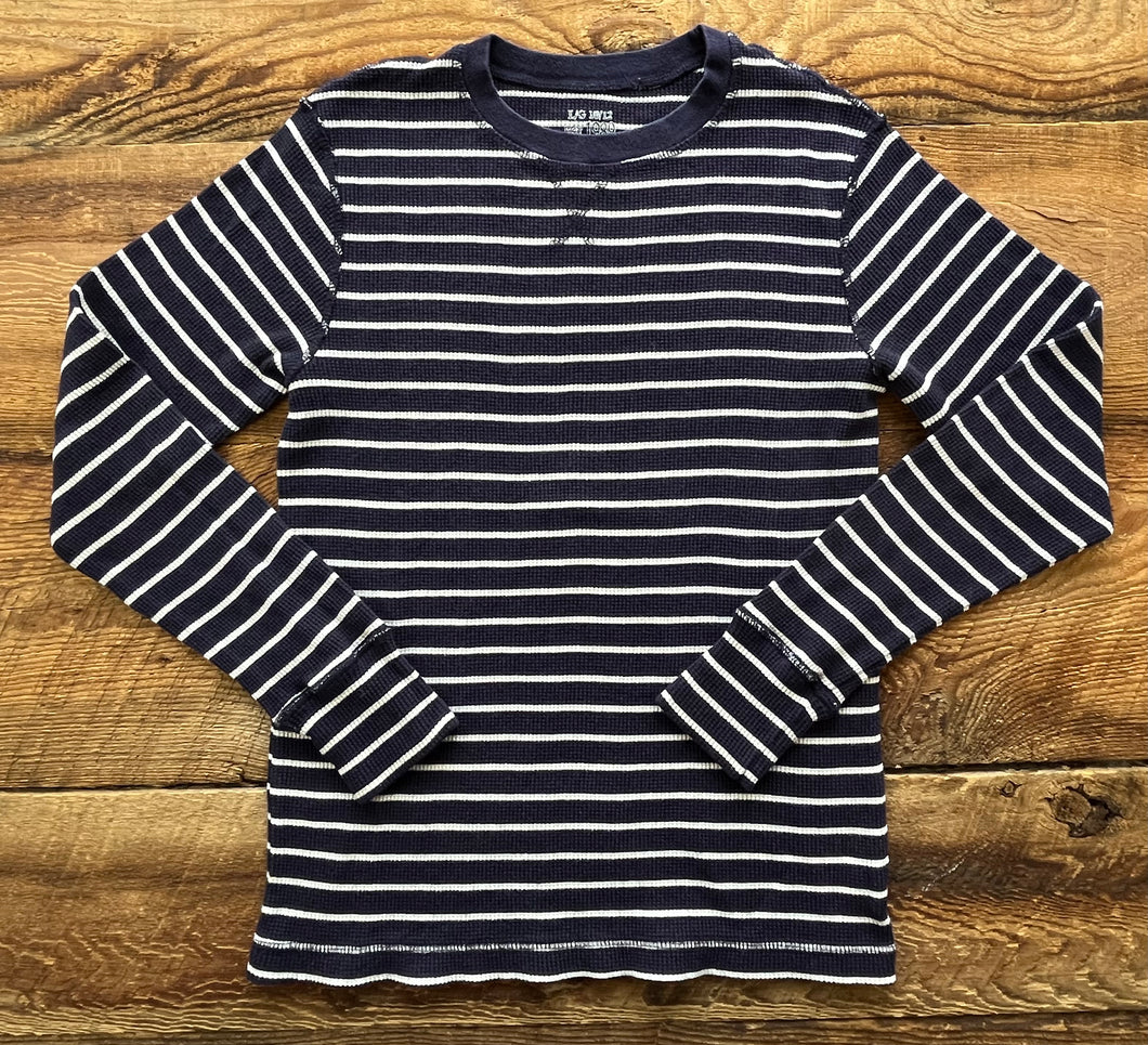 The Children’s Place 10/12 Striped Waffle Shirt